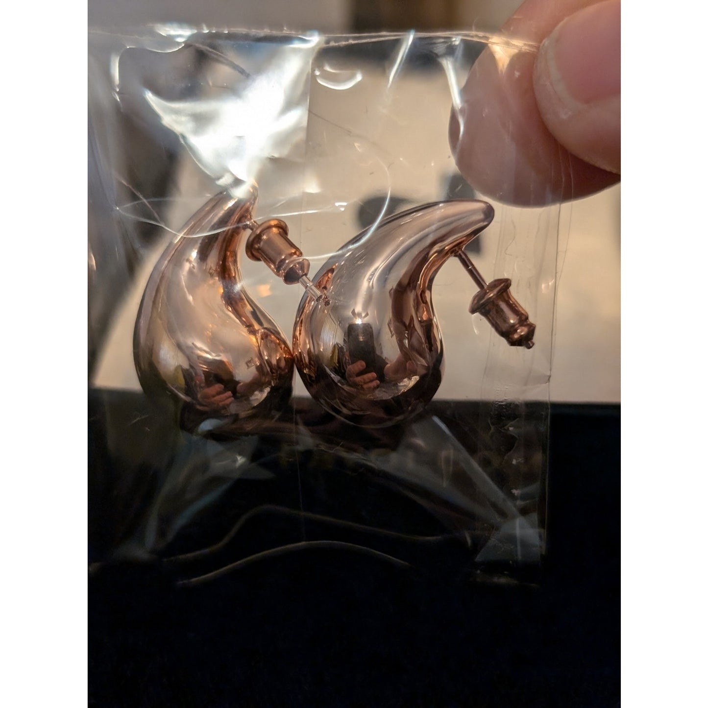Three Pair Pavoi 14k Rose Gold Plated 925 Sterling Silver NWT Pierced Earrings