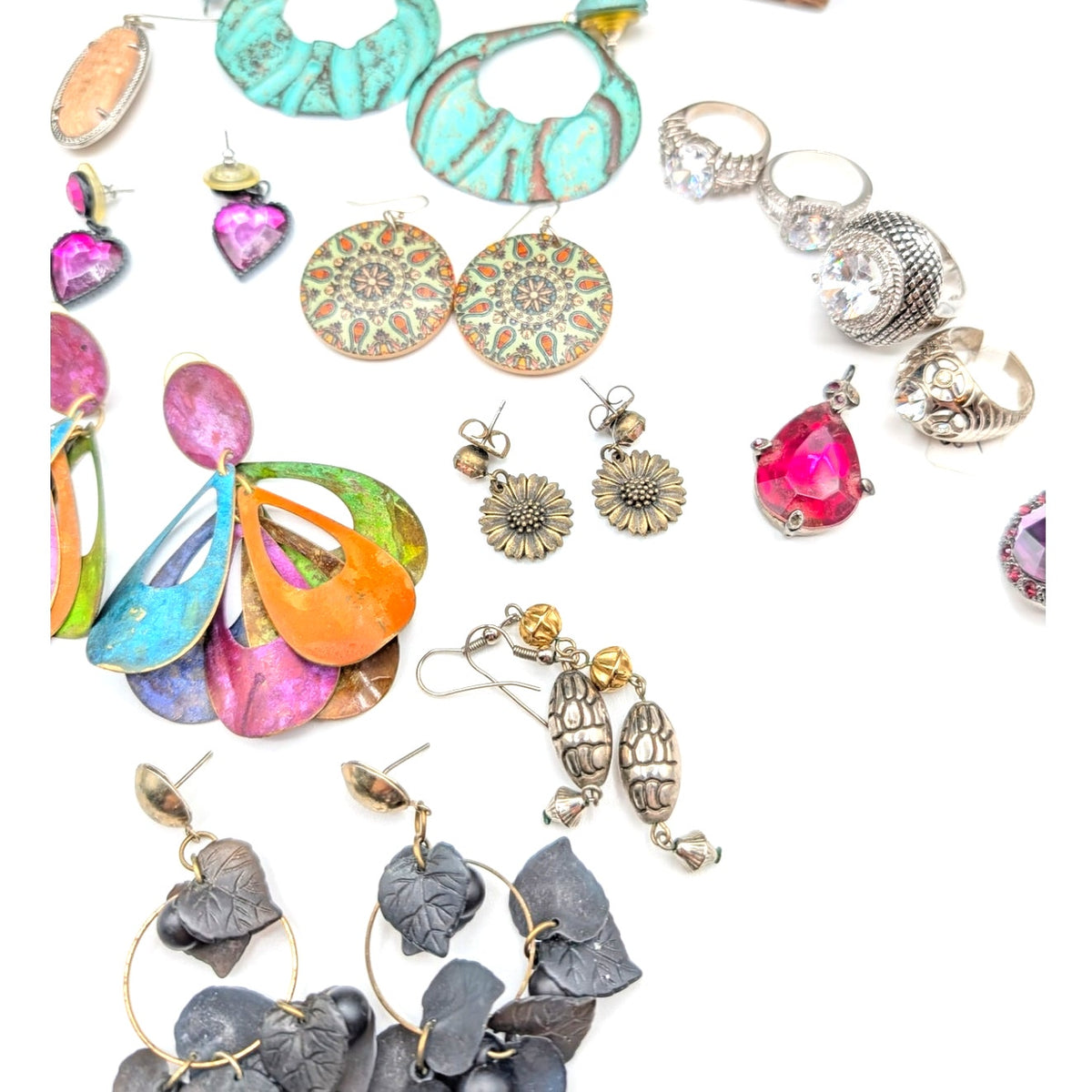 Reseller's Delight 38 Piece Boho Vintage to Modern Costume Jewelry Lot