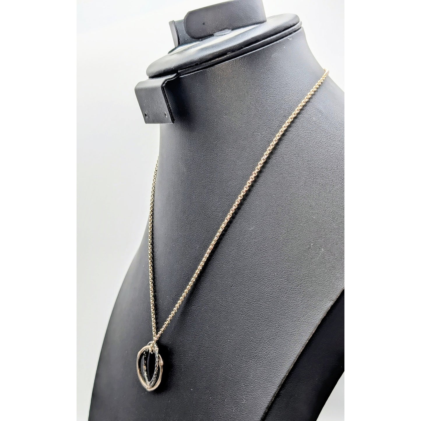 John Hardy Bamboo Collection 925 Sterling Silver Black Sapphire 19.75" Necklace