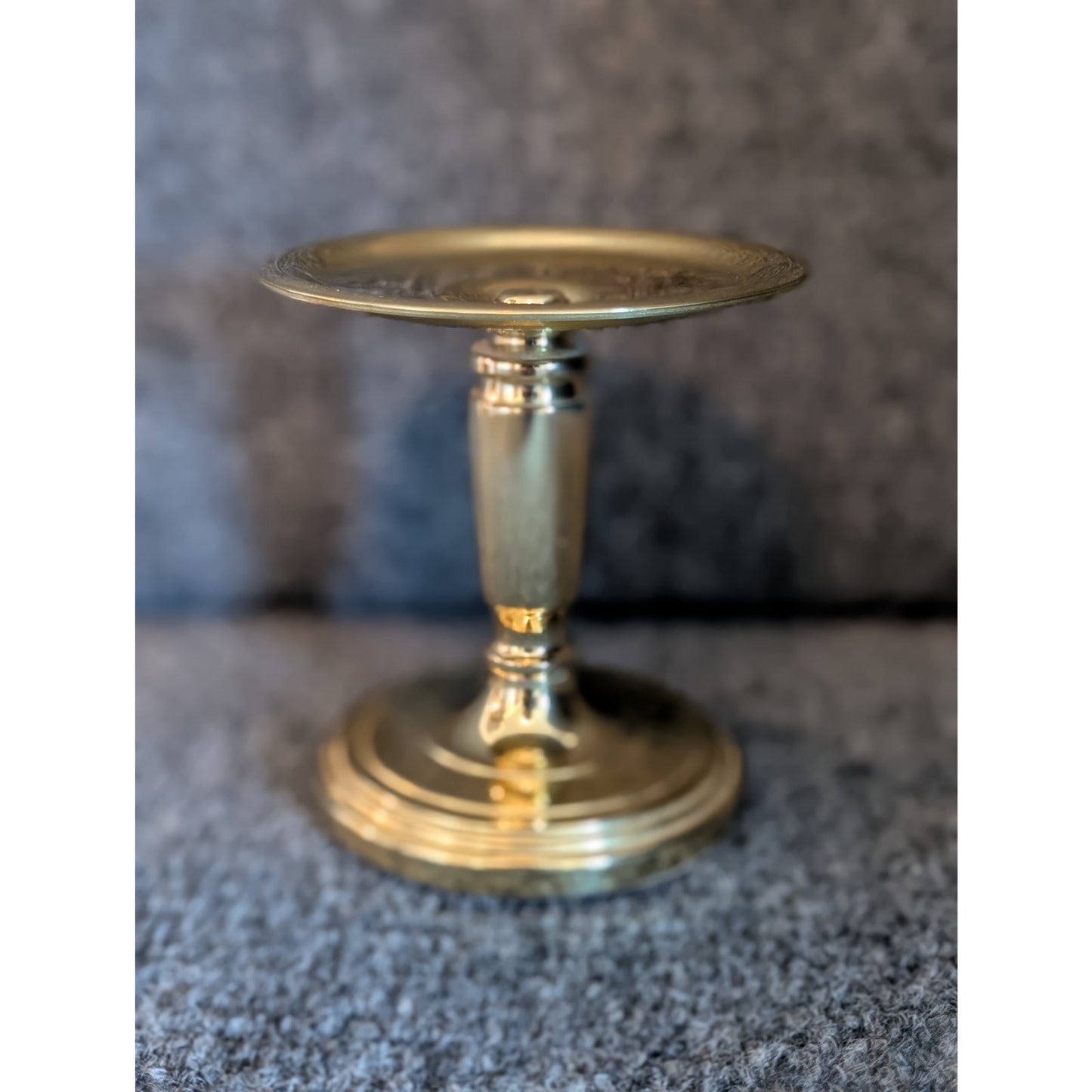 Vintage Baldwin Brass 4.5" Pedestal Pillar Candle Holder