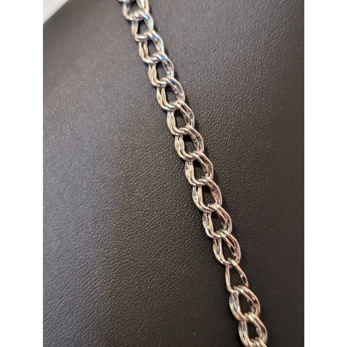 Charter Club Silver Tone Rhinestone Disk Charm Necklace & Matching Bracelet