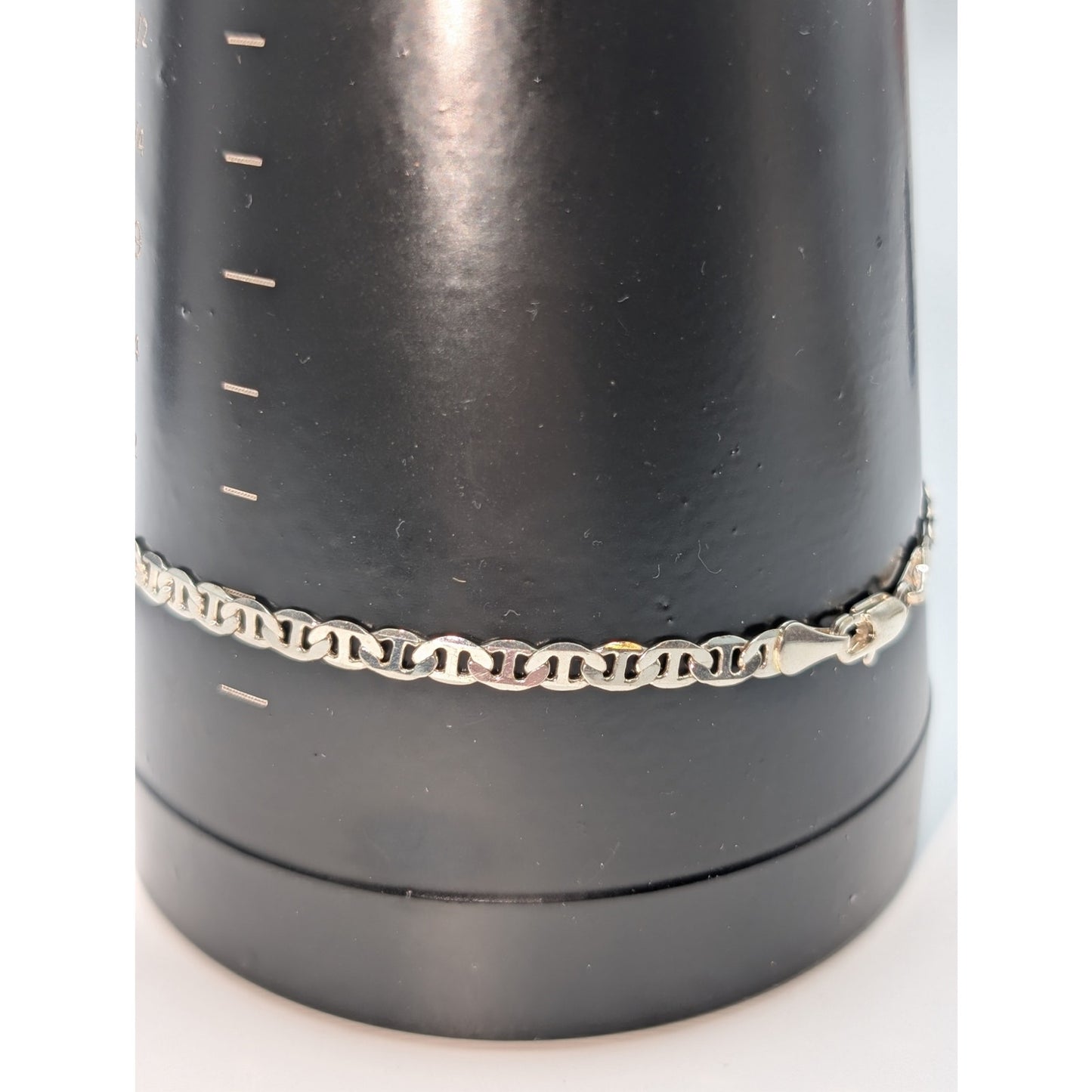 925 Sterling Silver Flat Mariner Chain Bracelet or Anklet