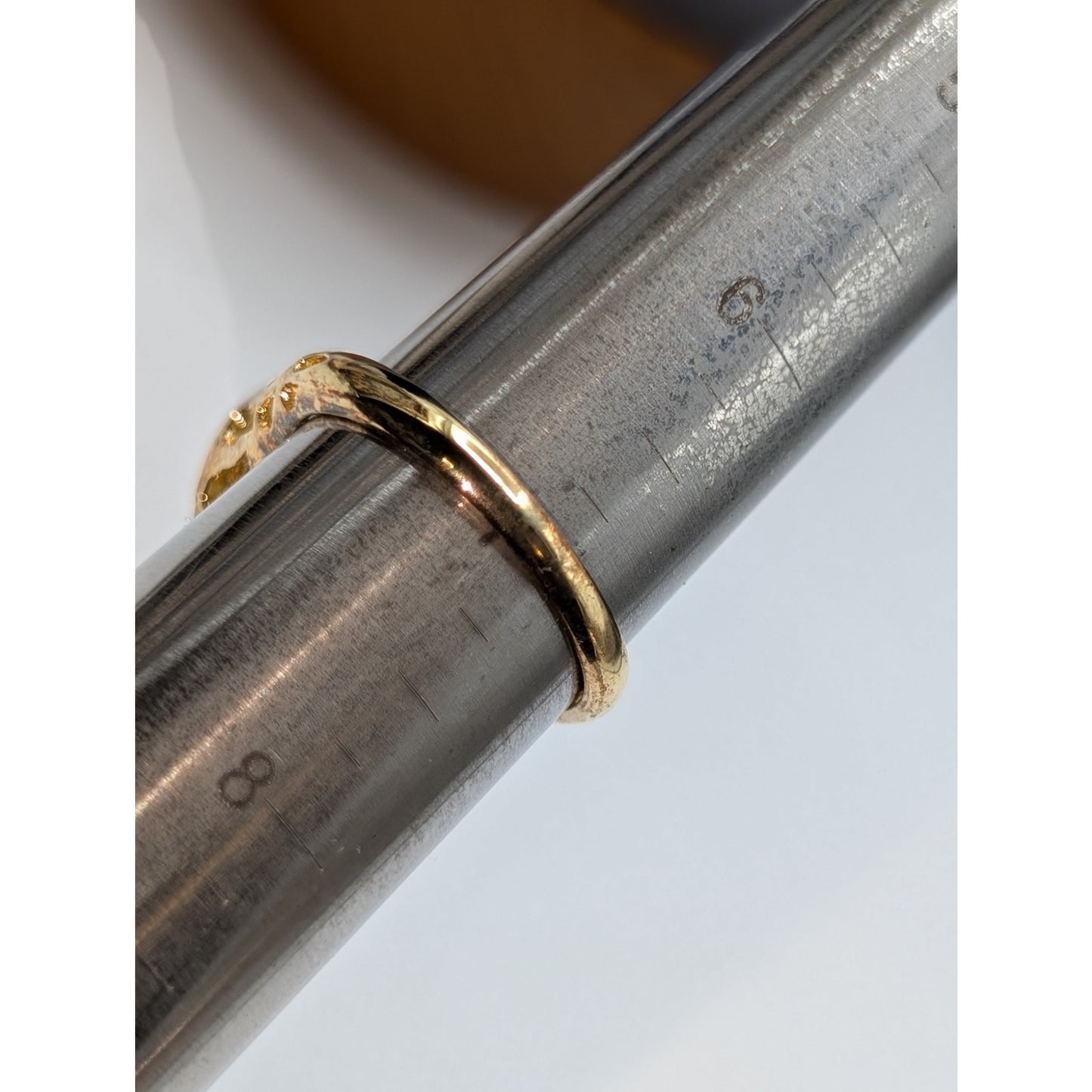 925 Sterling Vermeil Sapphire & Diamond Ring Size 6.75