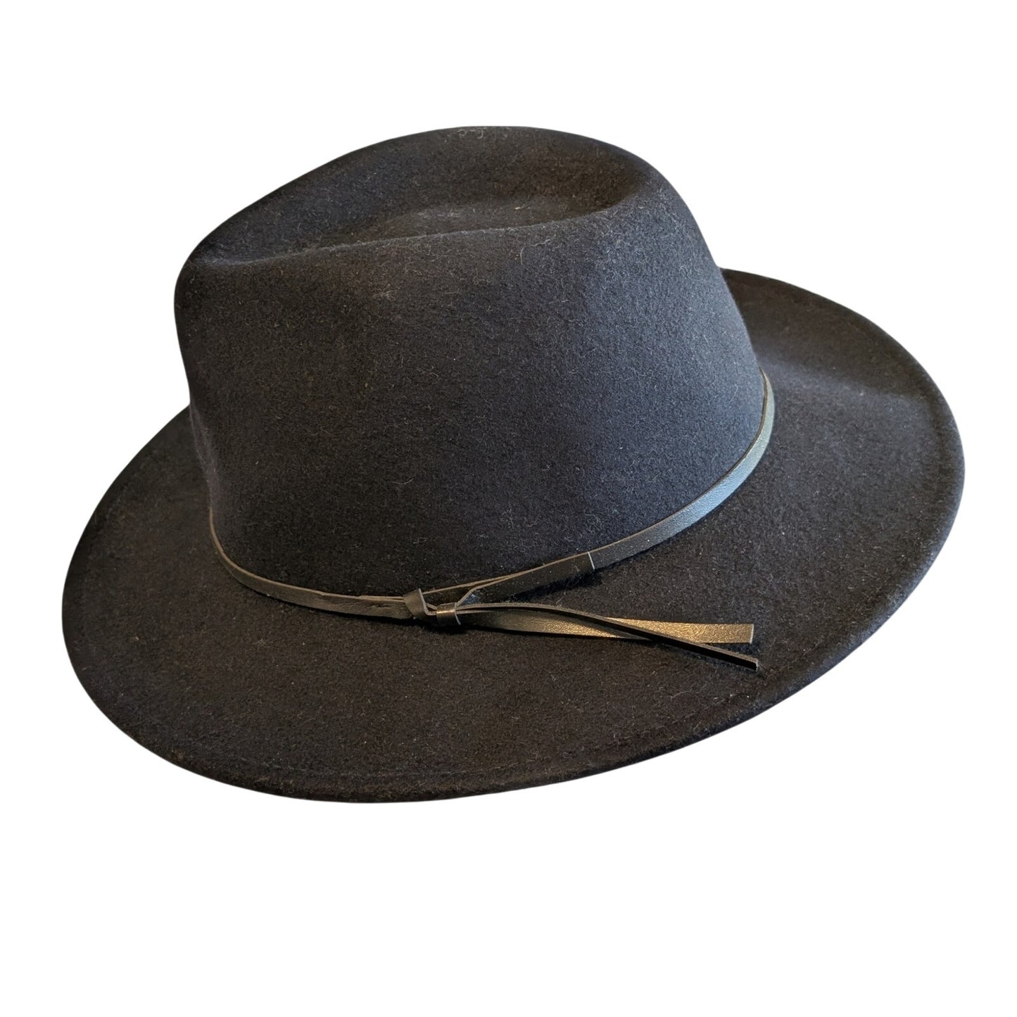Navy/Black Winter Felt Hat 21.5" Inside Size Small