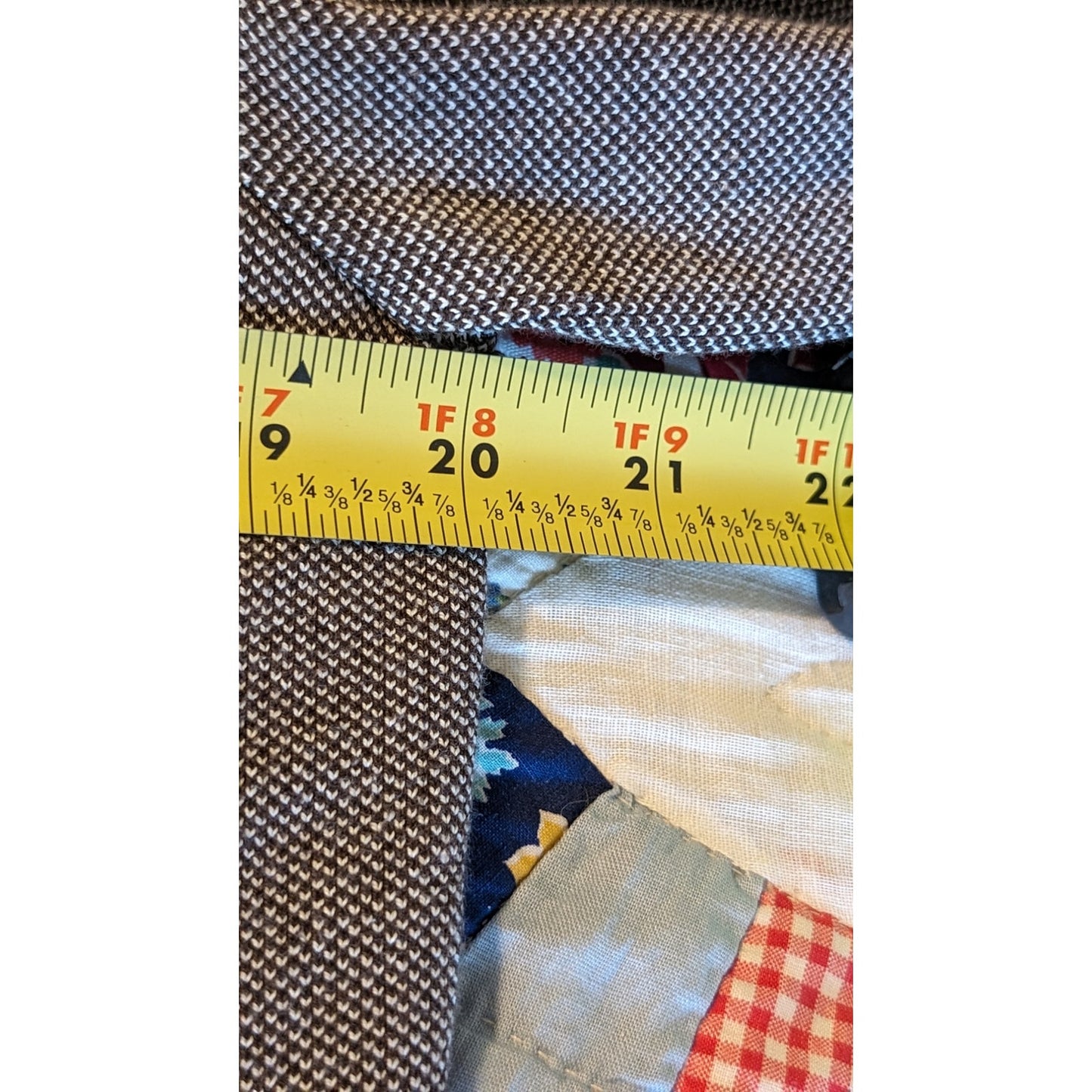 Talbot's Made in Italy Brown 'Tweed' Cotton Blend Sweater Blazer Womens Sz L