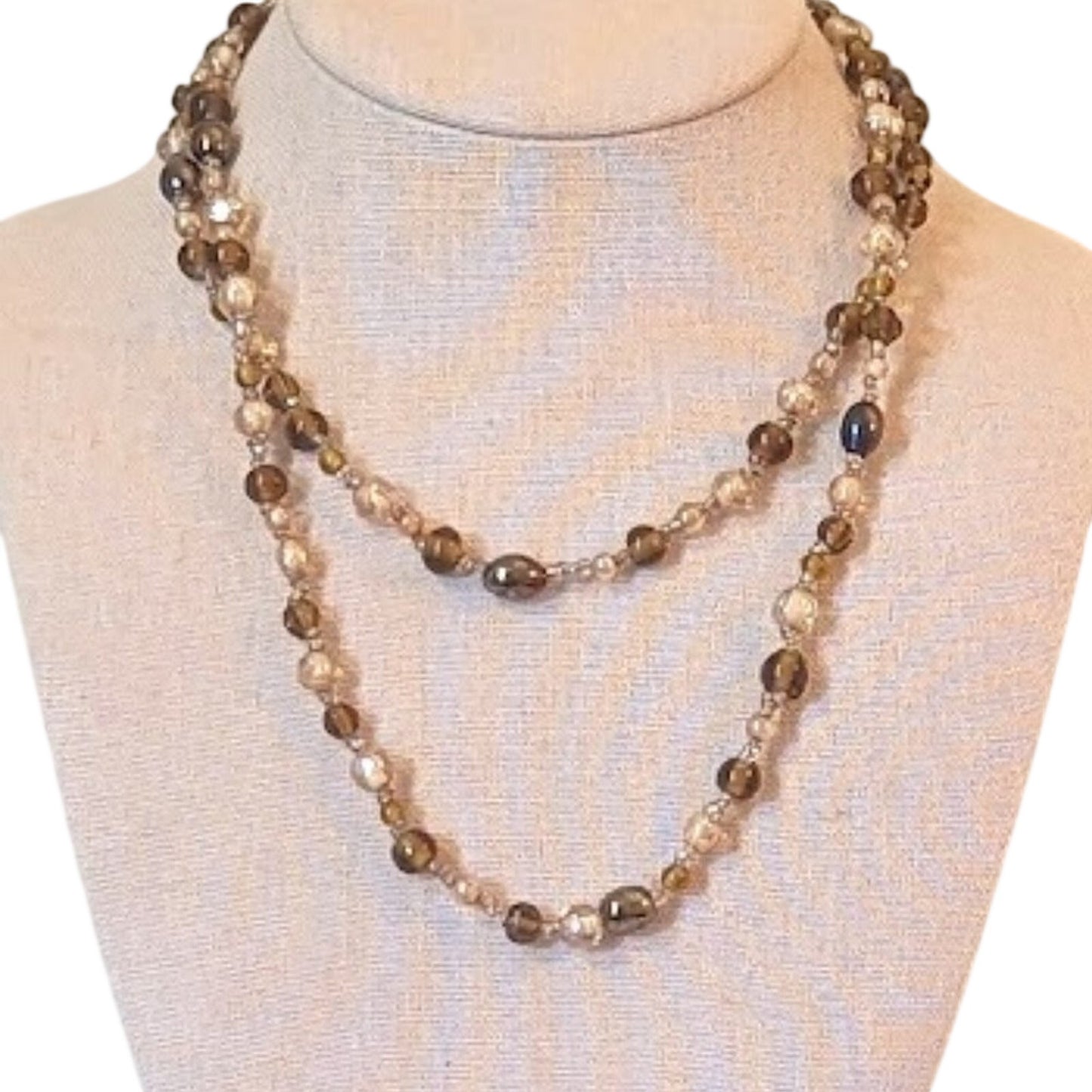 Brown Glass Bead Necklace