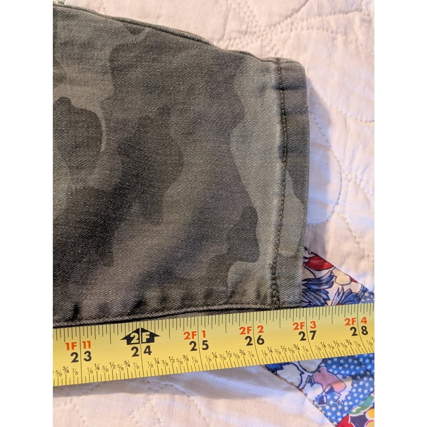 Sonoma Goods for Life Olive Camo Pull On Cotton Stretch Pant Women's Size 16W