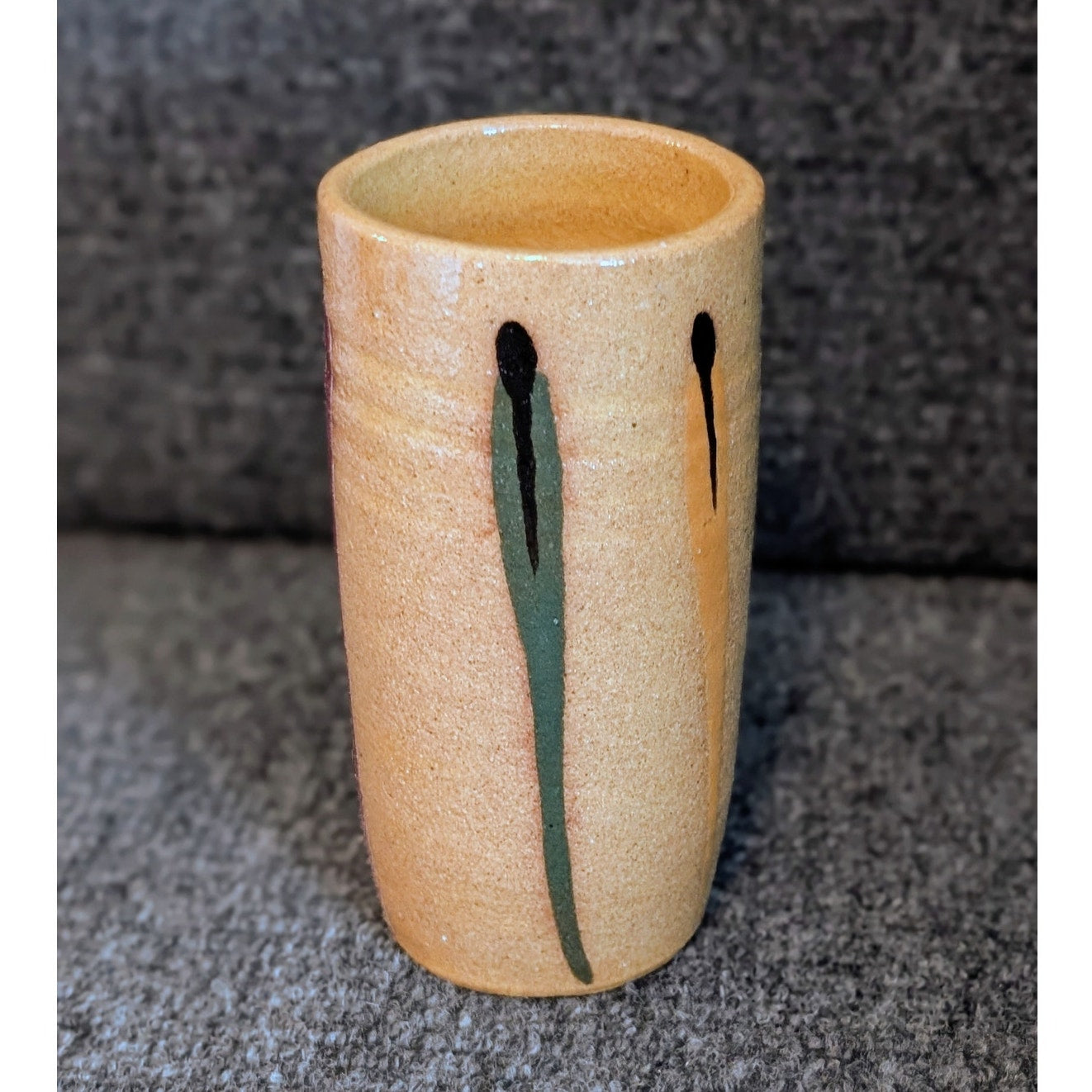 Signed Clan Sisters Native American Hand Thrown Pottery Cup/Vase