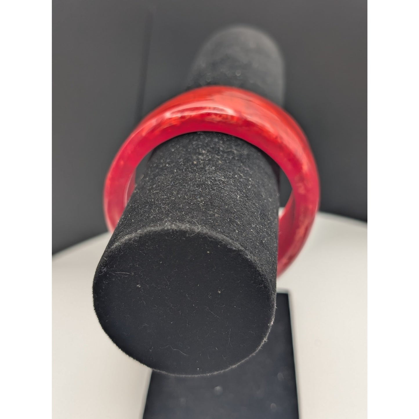 Vintage Red/Orange Marbled Possibly Bakelite Bangle Bracelet Plus One