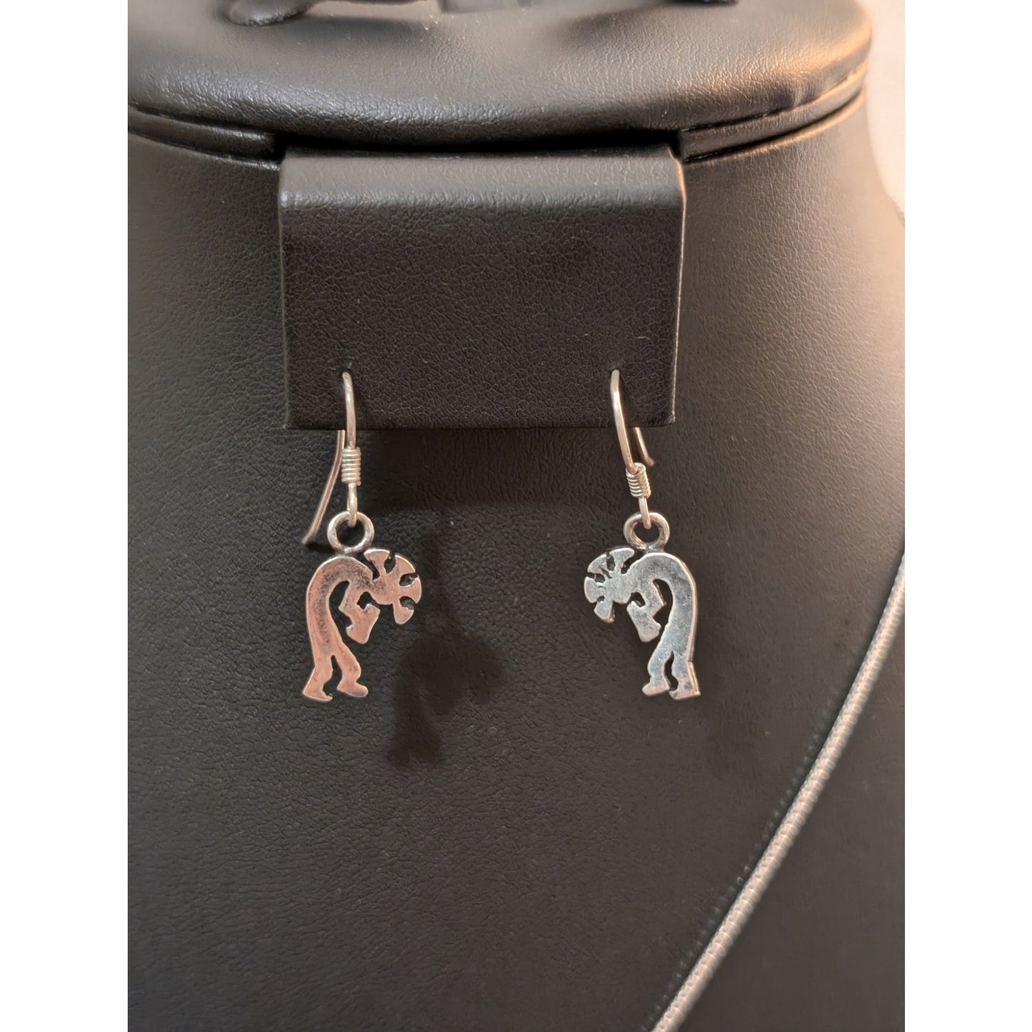 Navajo Kokopelli Sterling 18" Necklace & Earring Set