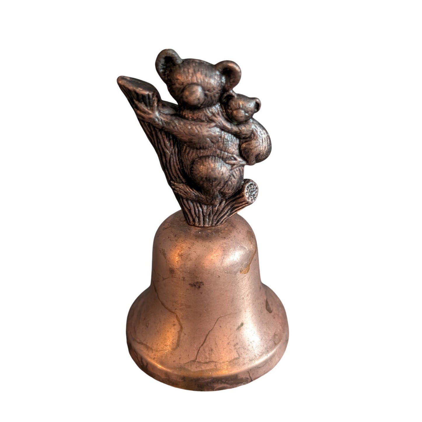 Copper Mama Koala Bear & Baby On Back 3" Bell
