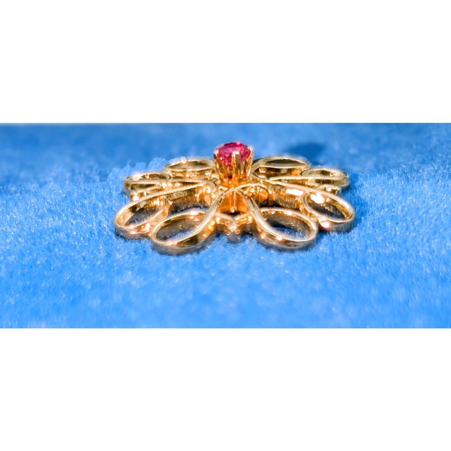 Vintage Avon Ruby Service Award 10K Gold Filled Pin in Original Box