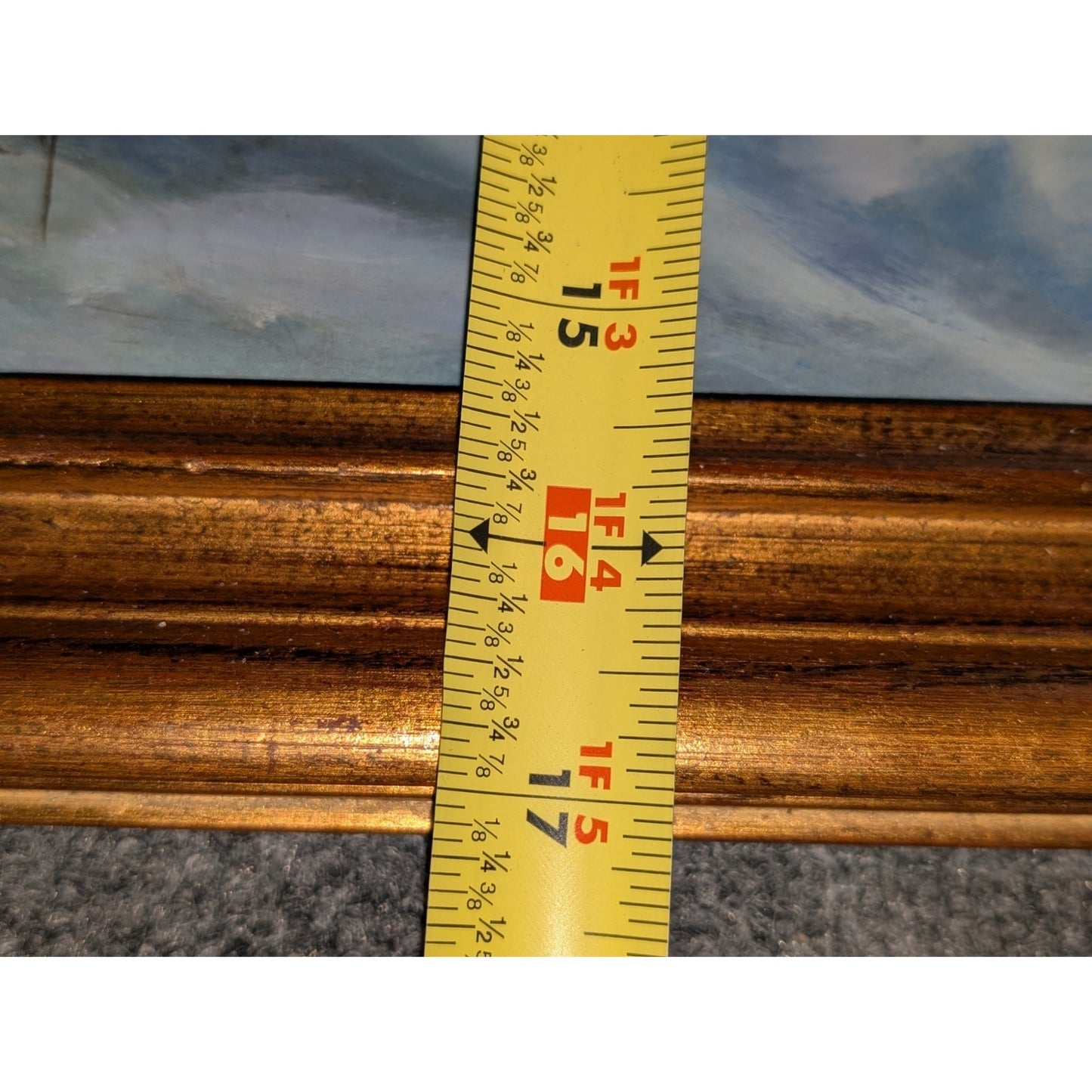 Original Signed J.Z. Massey Feathers in Vase Bronze Gilt Wood Framed Painting