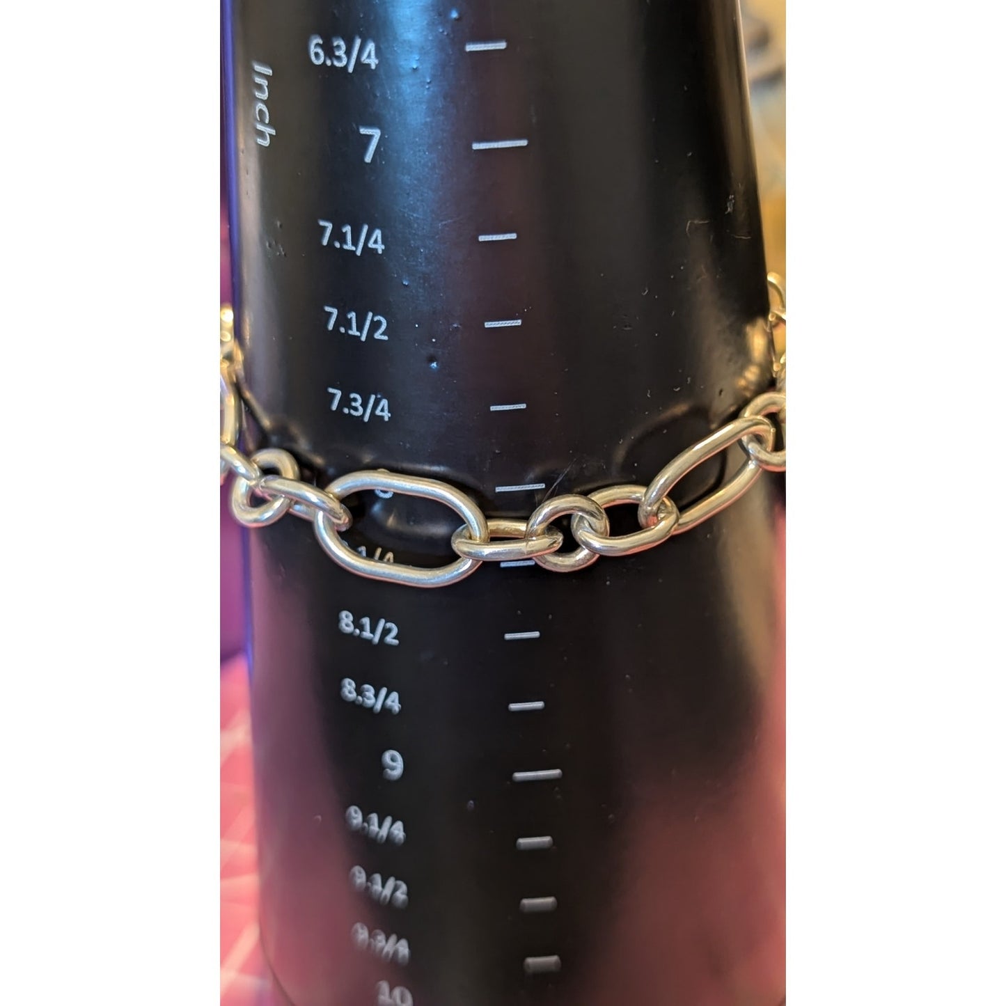 925 Sterling Multi-Size Oval Link 'For the Cure' Charm Bracelet Approx. 20g