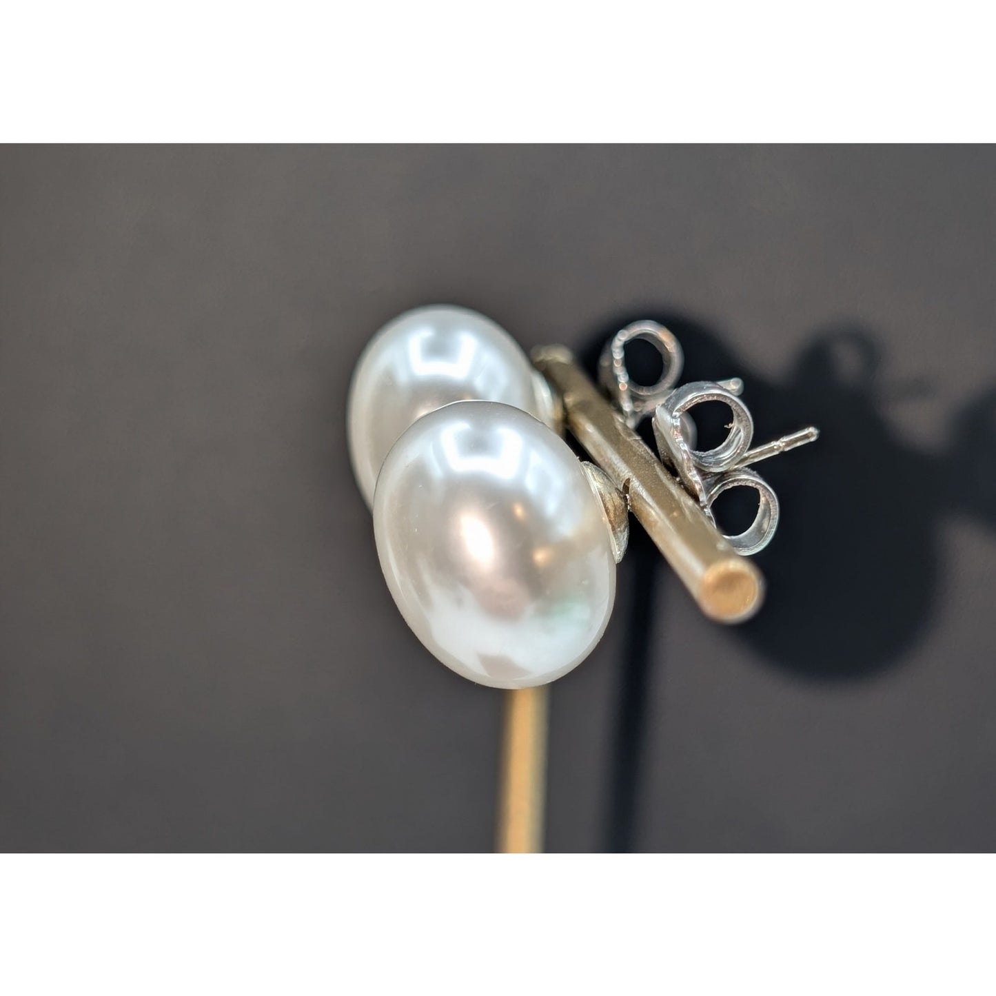 Extra Large Classic Timeless Faux Pearl Post Earrings