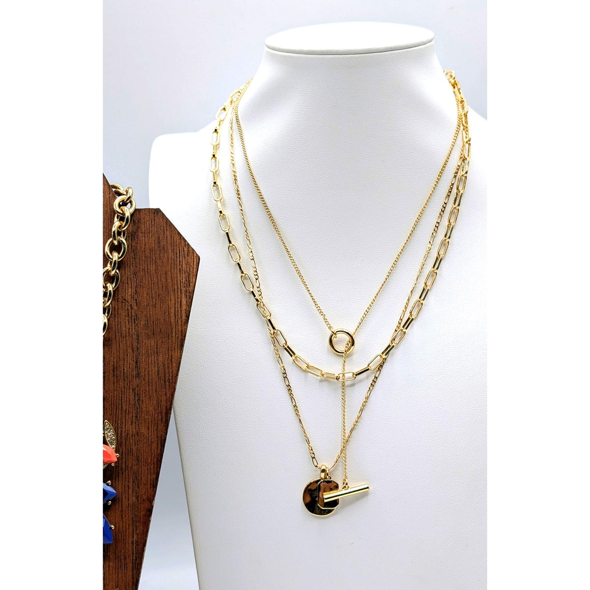 Lot of Three J.Crew Necklaces & One GV9 Avon Necklace W/ Matching Earrings