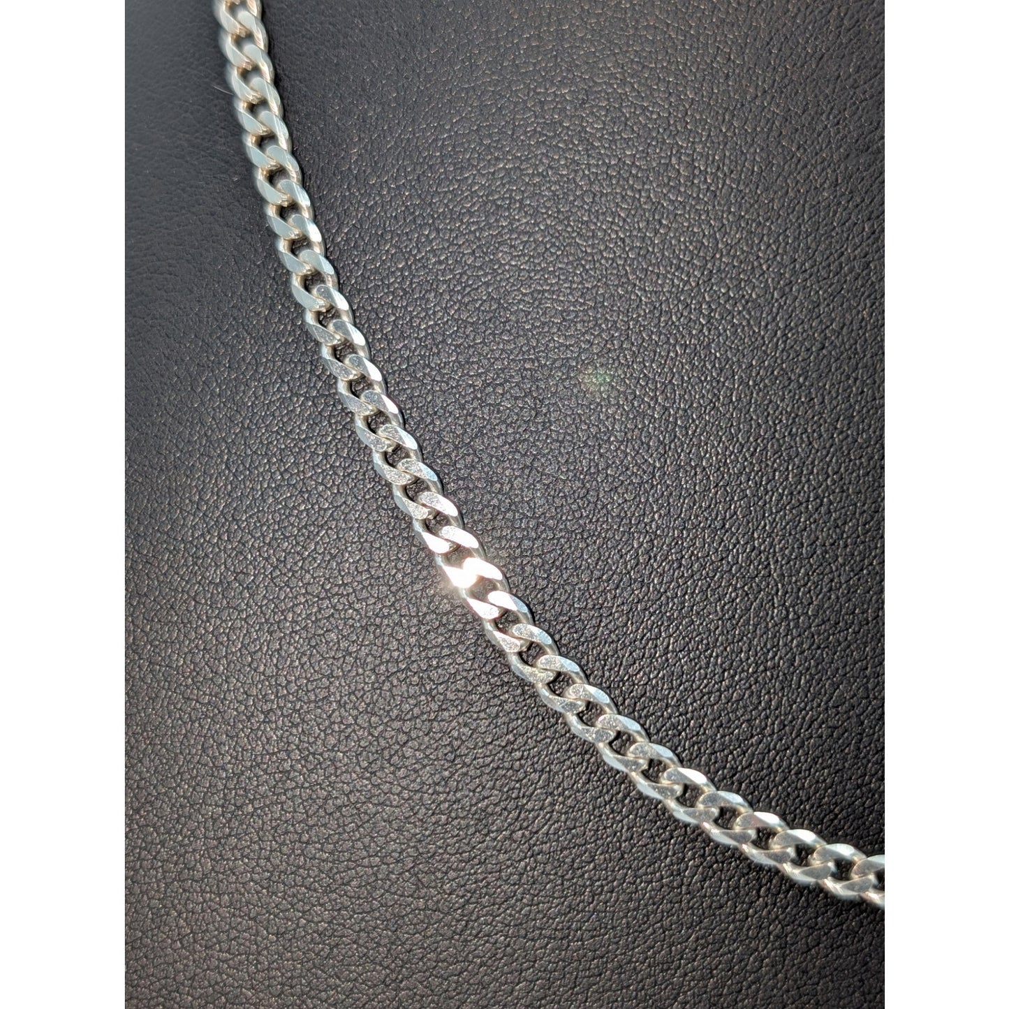 925 Sterling Silver Italy 20" Curb Link Chain Necklace