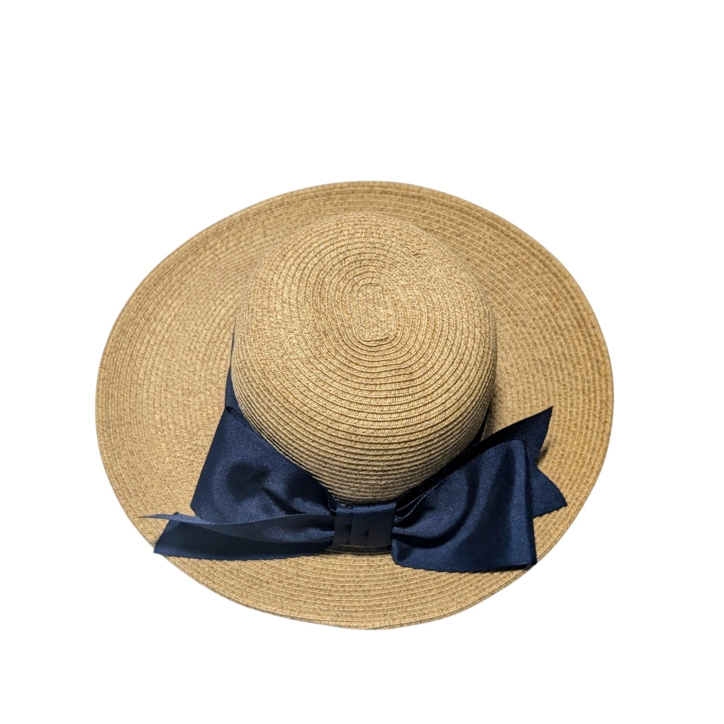 Toucan Collection New York Navy Bow Women's One Size Straw Sun Hat