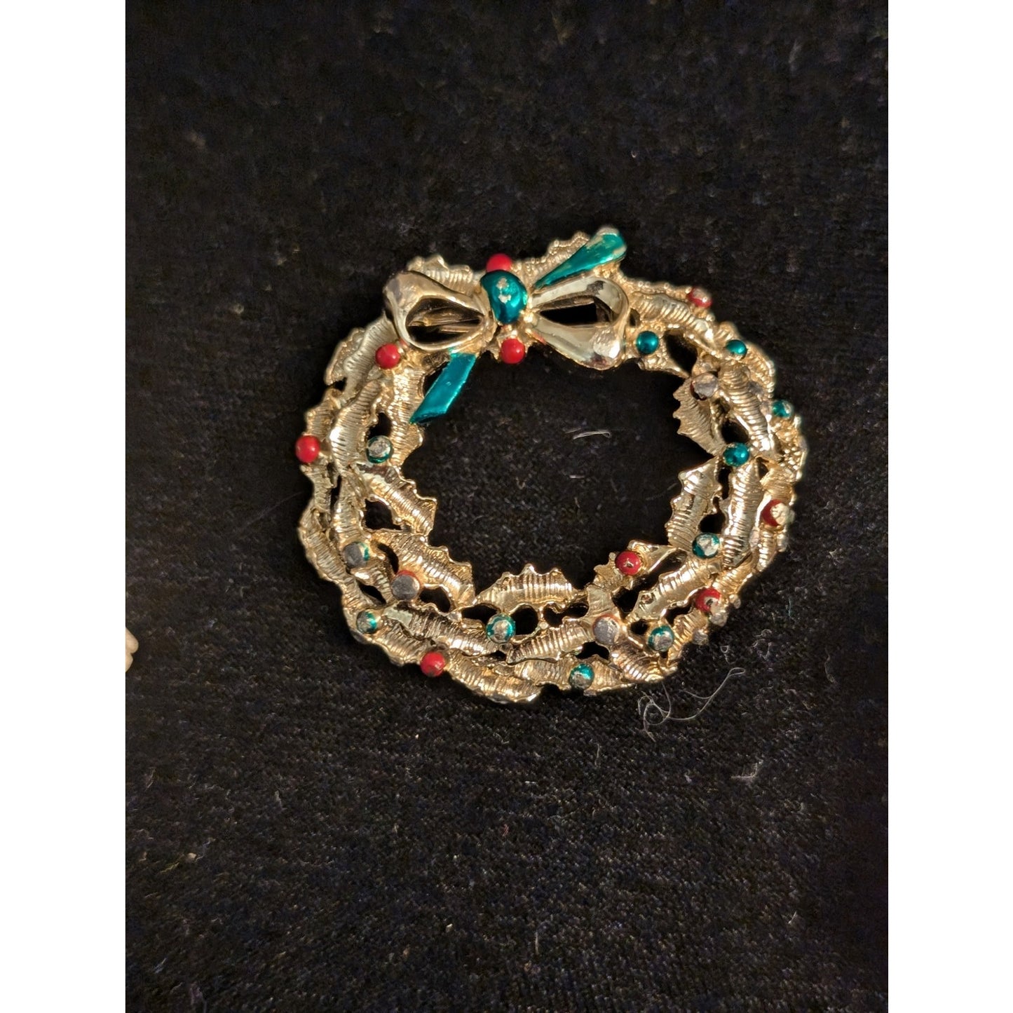 Lot of Three Vintage Christmas Signed Brooches