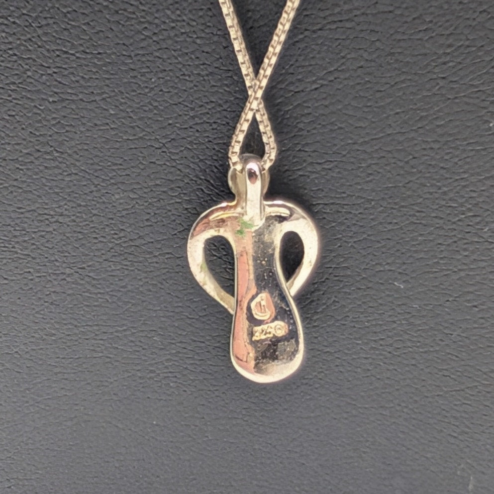 Carolyn Pollack Relios Parent Child Heart Hug Pendant 925 Sterling 31" Necklace
