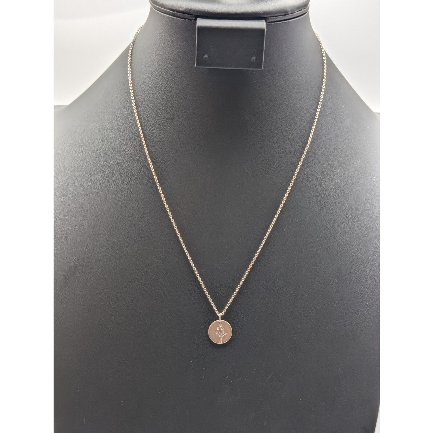 925 Sterling Silver Wildflower Pendant 18"-20" Chain Necklace