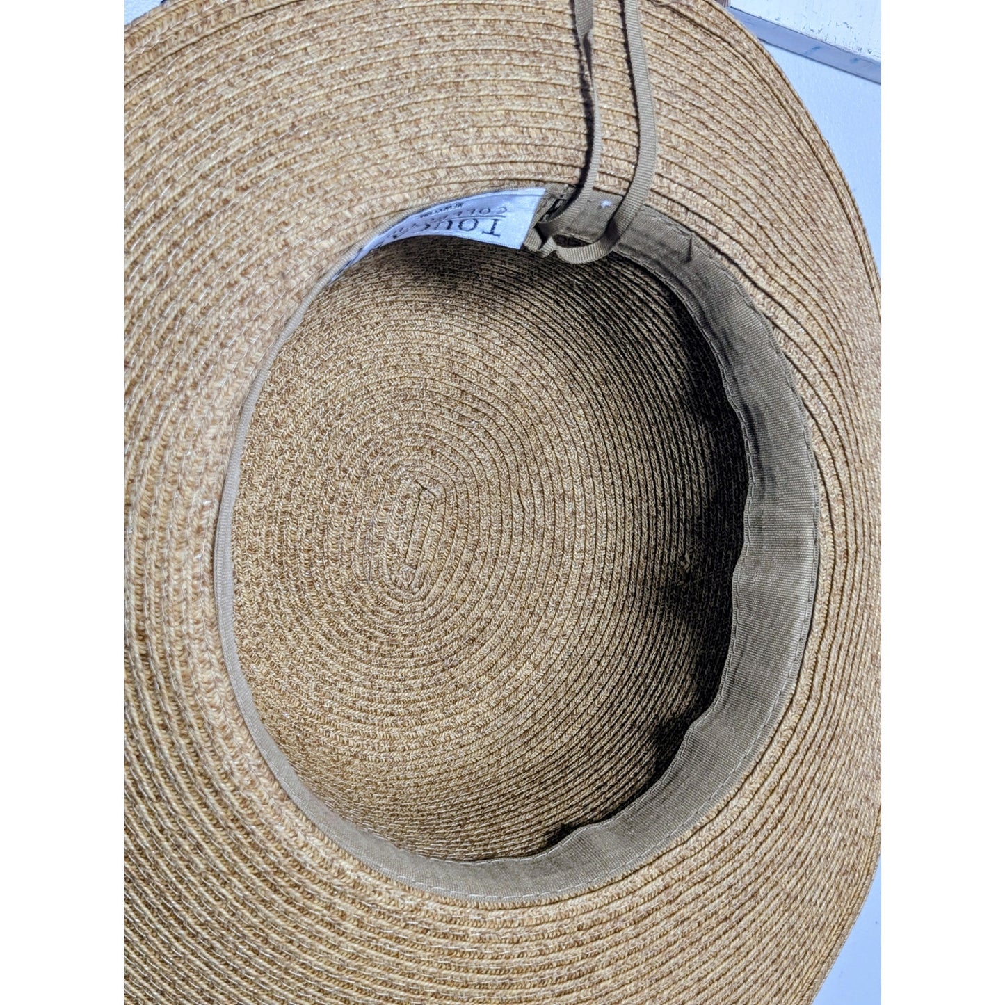 Toucan Collection New York Navy Bow Women's One Size Straw Sun Hat