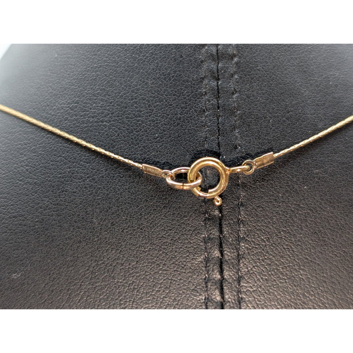 Vintage 14K Gold Filled Glass Beaded Chain 16.5" Necklace