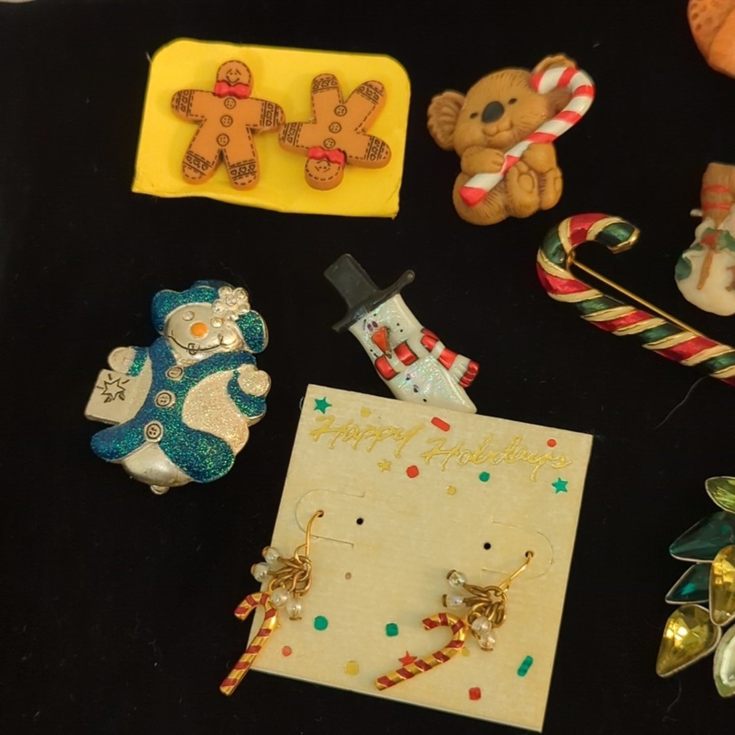 Lot of Christmas Costume Jewelry Sold As Is