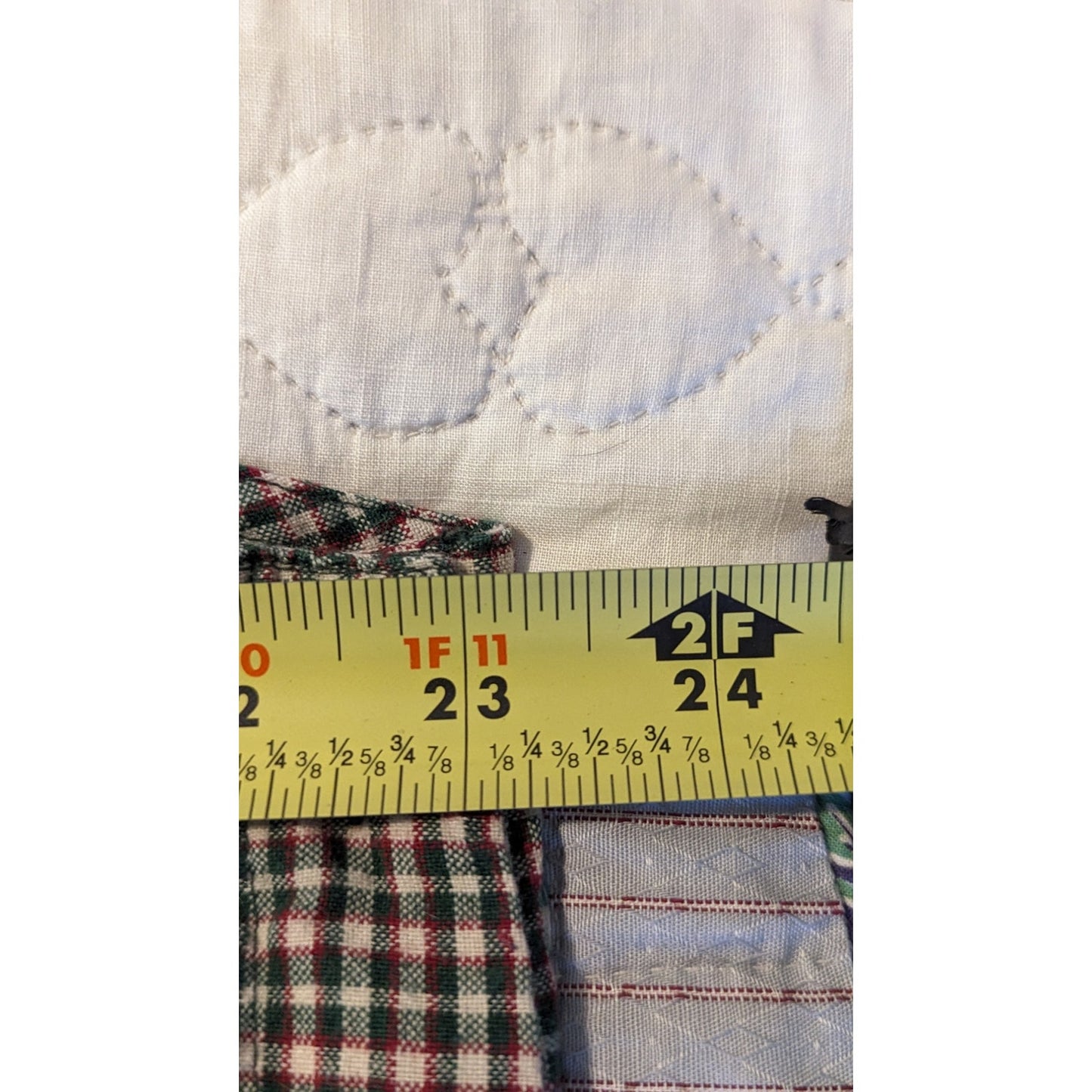 Vintage 1990s Lemon Grass Plaid Santa Reindeer Christmas Jumper Sz 2X
