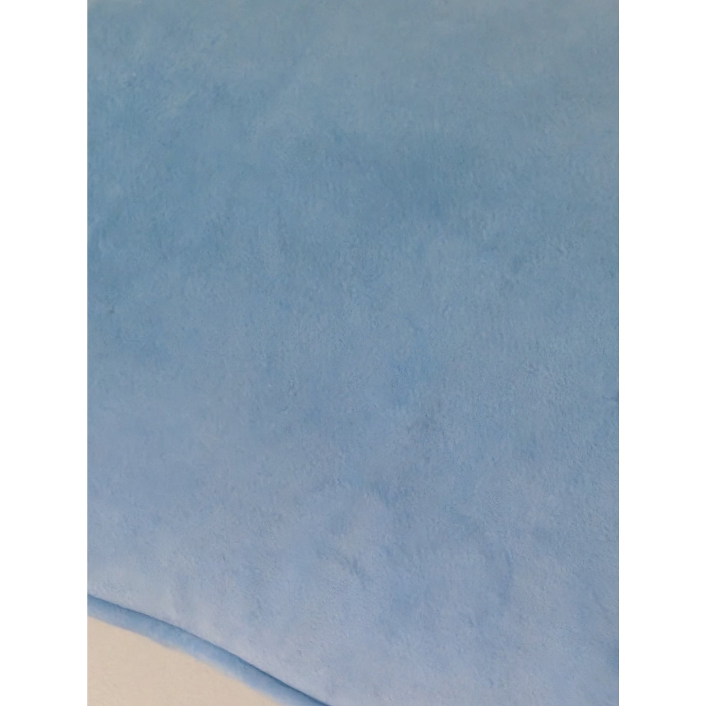 Light Blue Velvet Zippered Down Filled Insert Pillow