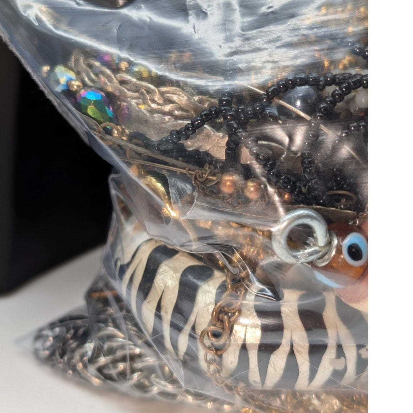 Jewelry Lot Jannes Repurpose Bag Over 4 Pounds Beads & Possible Wearable Pieces