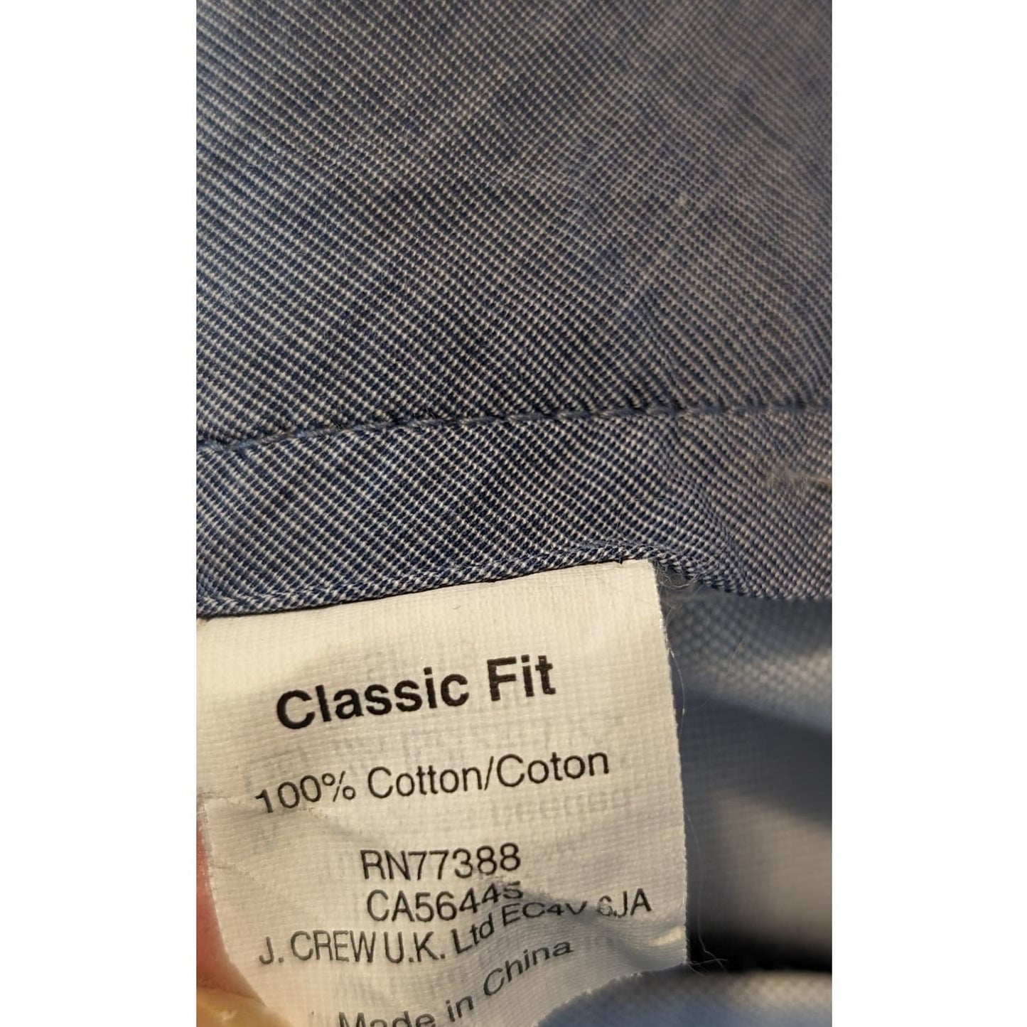 J. Crew Bowery Classic Fit 100% Cotton Light Blue Lightweight Pant Mens 38/32
