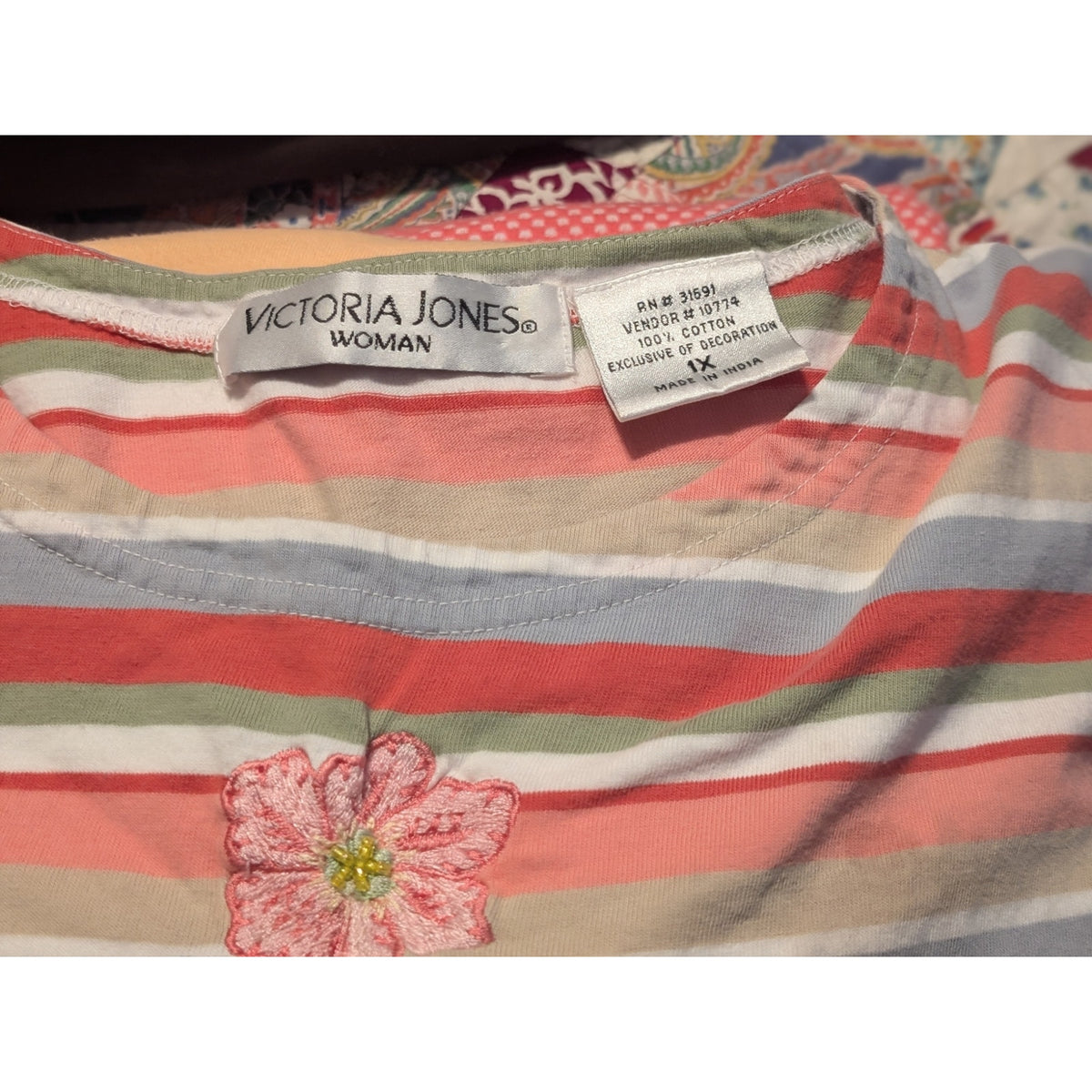 Pink Granny Clothing Lot W/ Vintage Pcs of Jewelry Plus Size