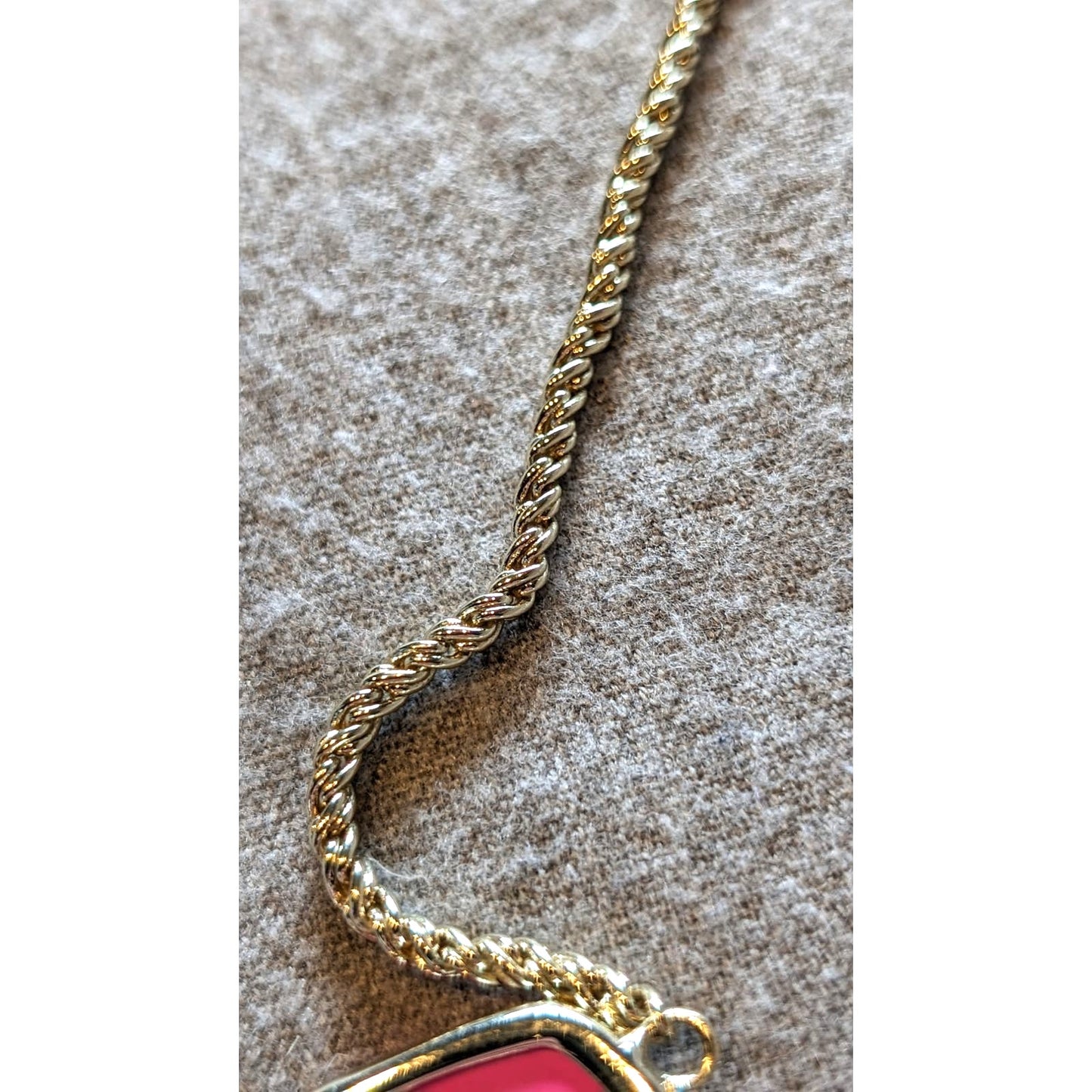 Kendra Scott Pink Five Faceted Stone Statement 18" Plus 2" Necklace