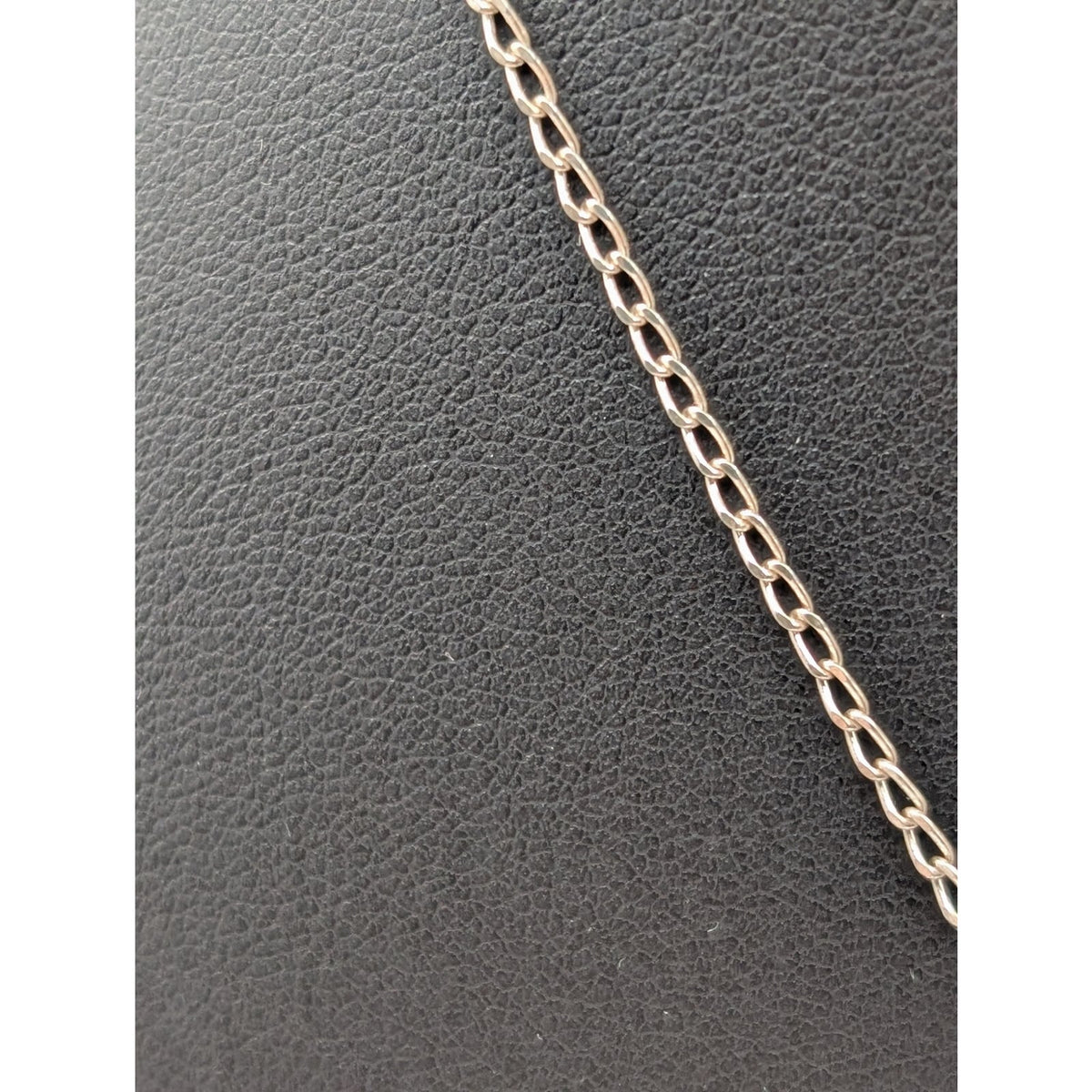 Vtg 925 Sterling Silver Zuni Turquoise Silver Inlay Pendant 16" Chain Necklace