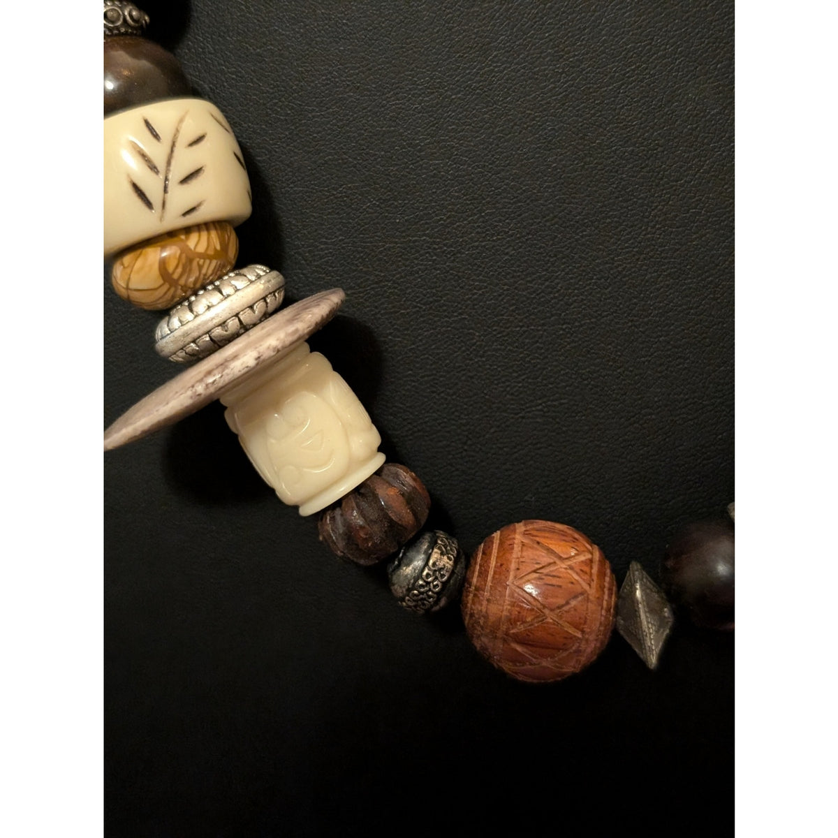 Coldwater Creek Tribal Chunky Mixed Bead Necklace