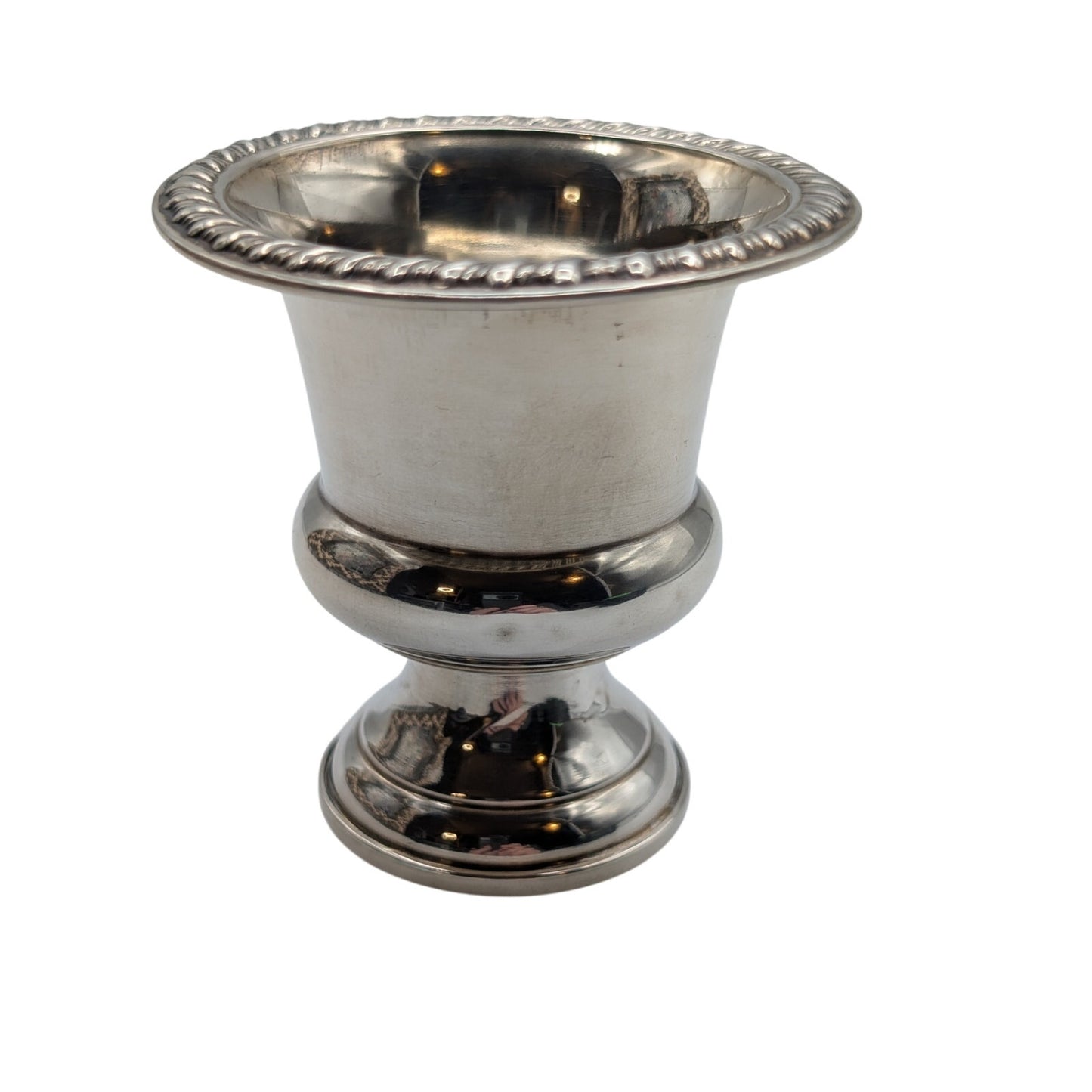 Vintage Empire Sterling Silver Weighted Mid-Century Modern Toothpick Holder 56 g