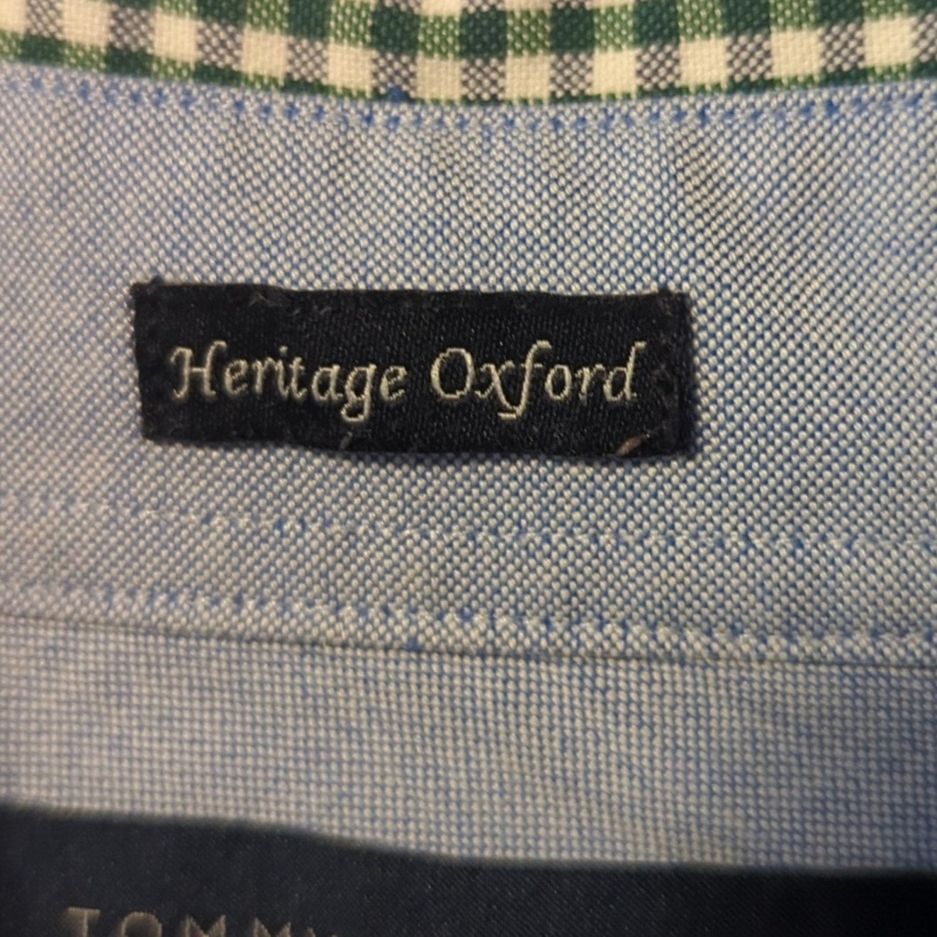 Tommy Hilfiger Regular Fit Green Heritage Oxford Button Down Shirt 16-34/35