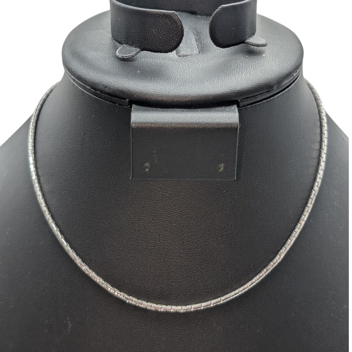 Vintage Crown Trifari Silver Tone 15" Chain Necklace New W/ Original Partial Tag