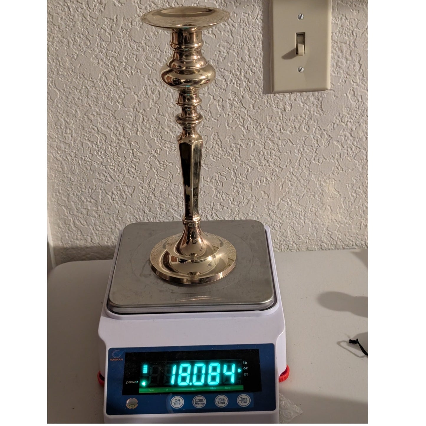 Vintage 10" Brass Candlestick