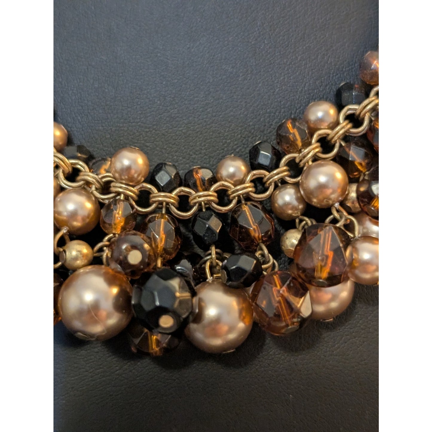 Talbot's 3-Piece Multi-Color Faux Pearl Bauble Necklace Bracelet & Earring Set
