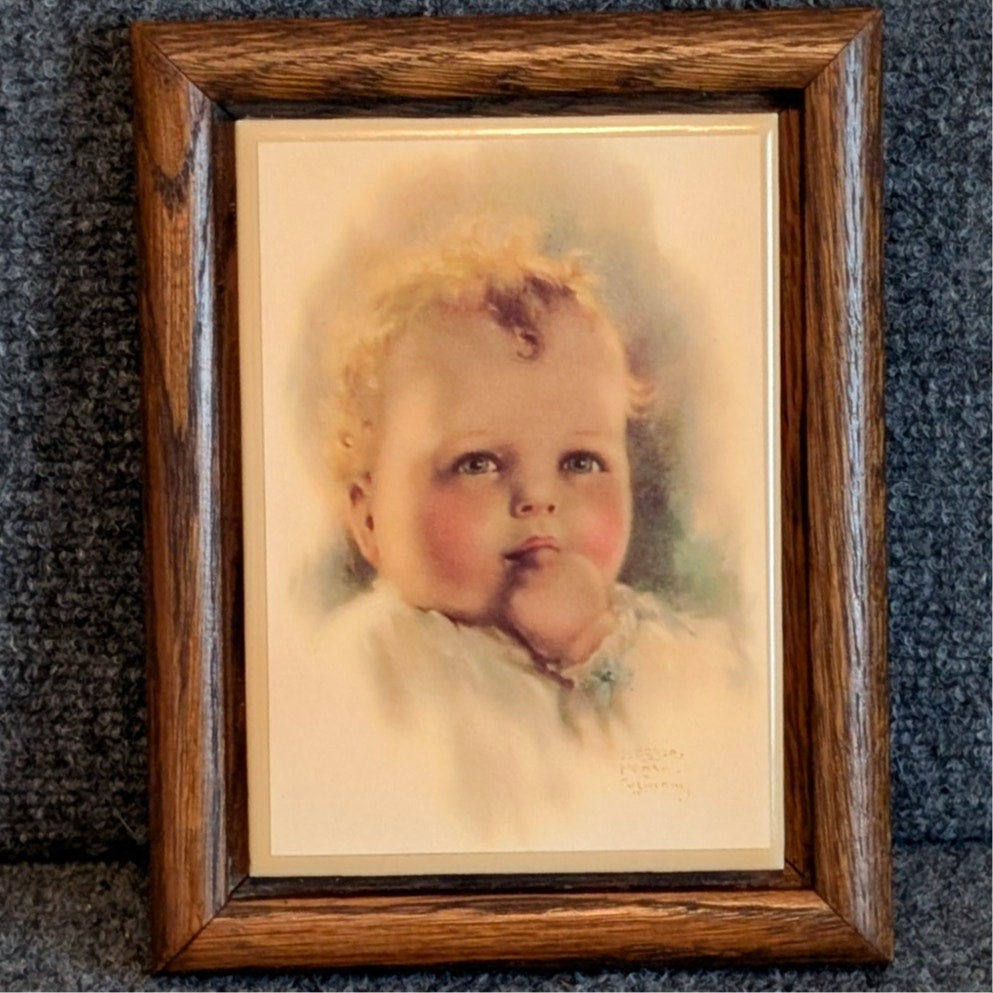 Vtg Rockford Editions, Inc The Exquisite Art of Bessie Pease Gutmann Framed Tile