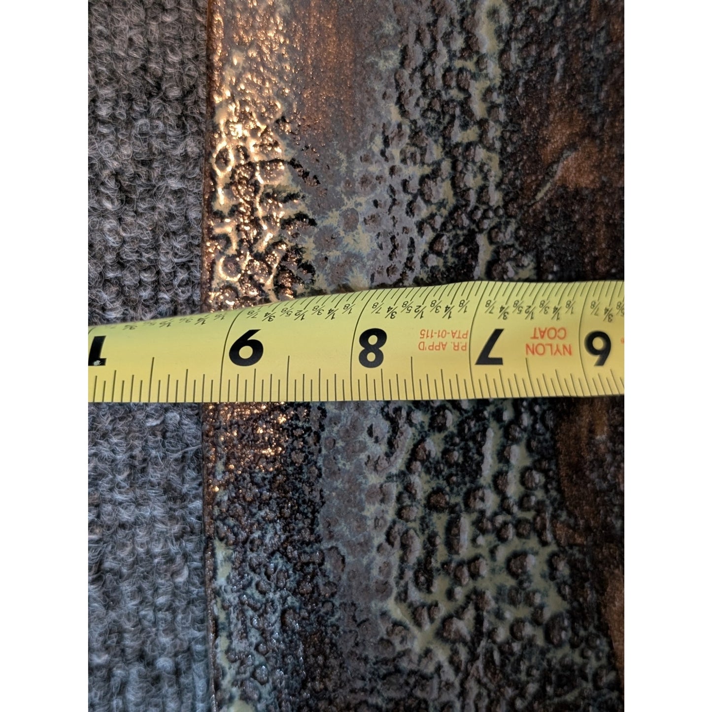 Fish 'Fossil' Textured 9" Plate Pottery