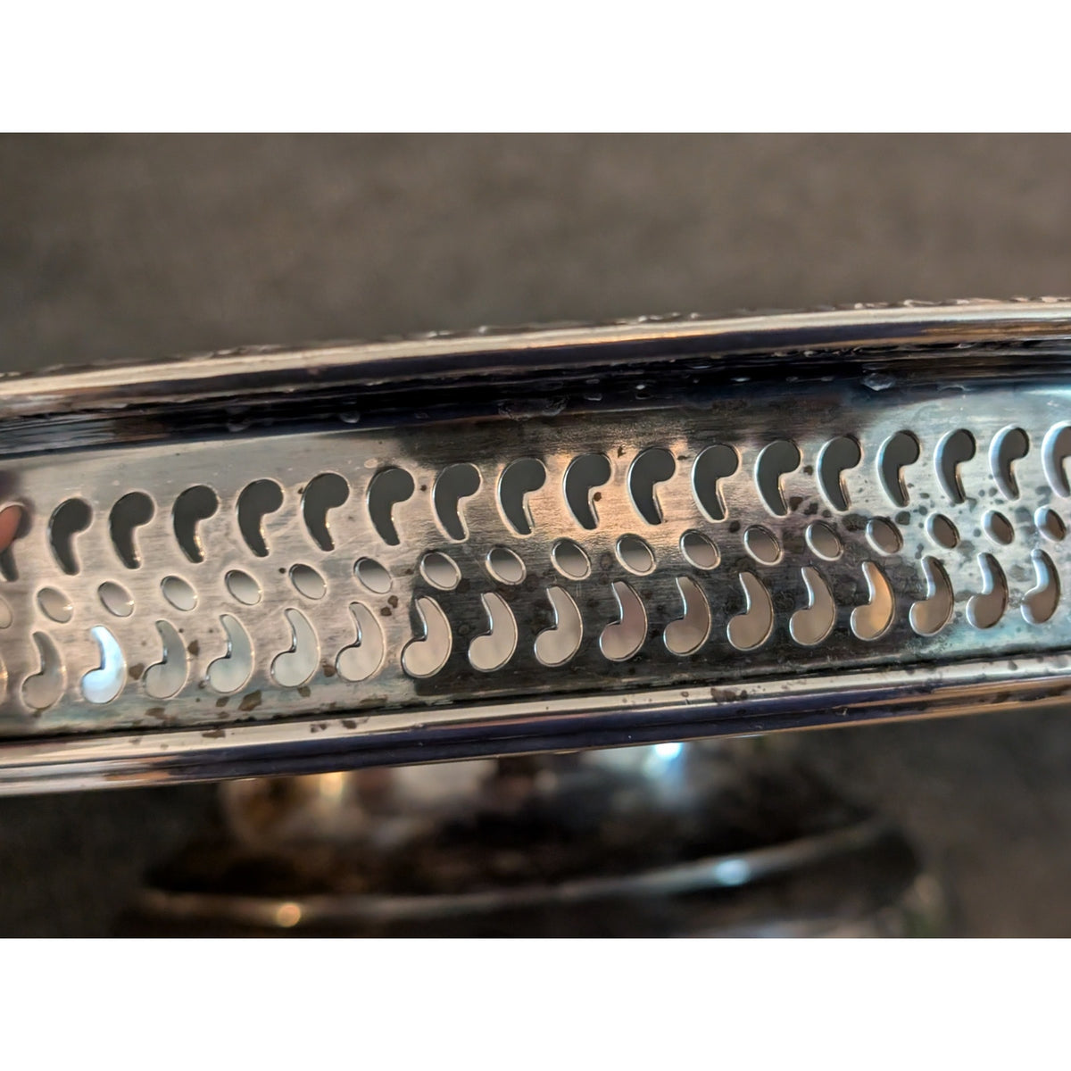 Vintage Camelot Silver Plate 6172G Rimmed Lazy Susan Serving Tray