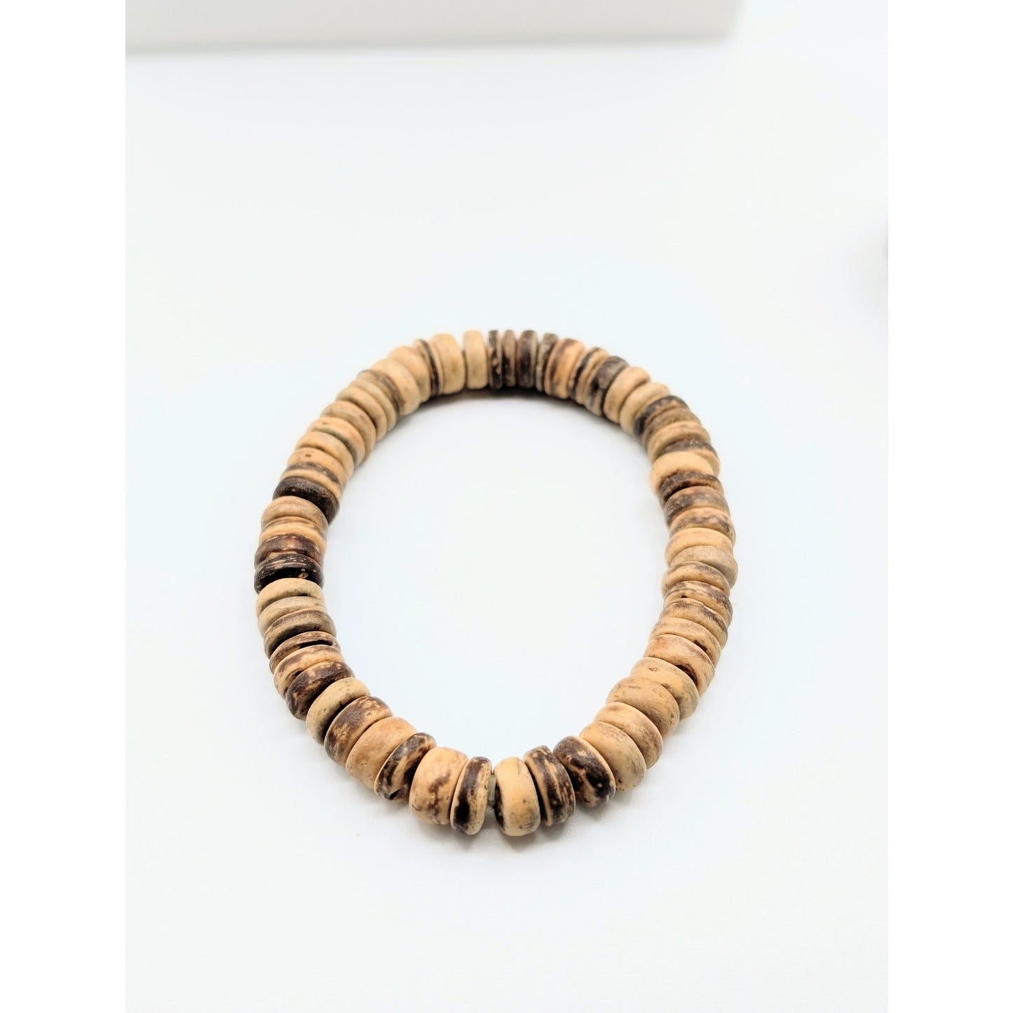 3 Piece Coconut Shell Bead & Inlay Fish Pendant Necklace & Bracelet Lot