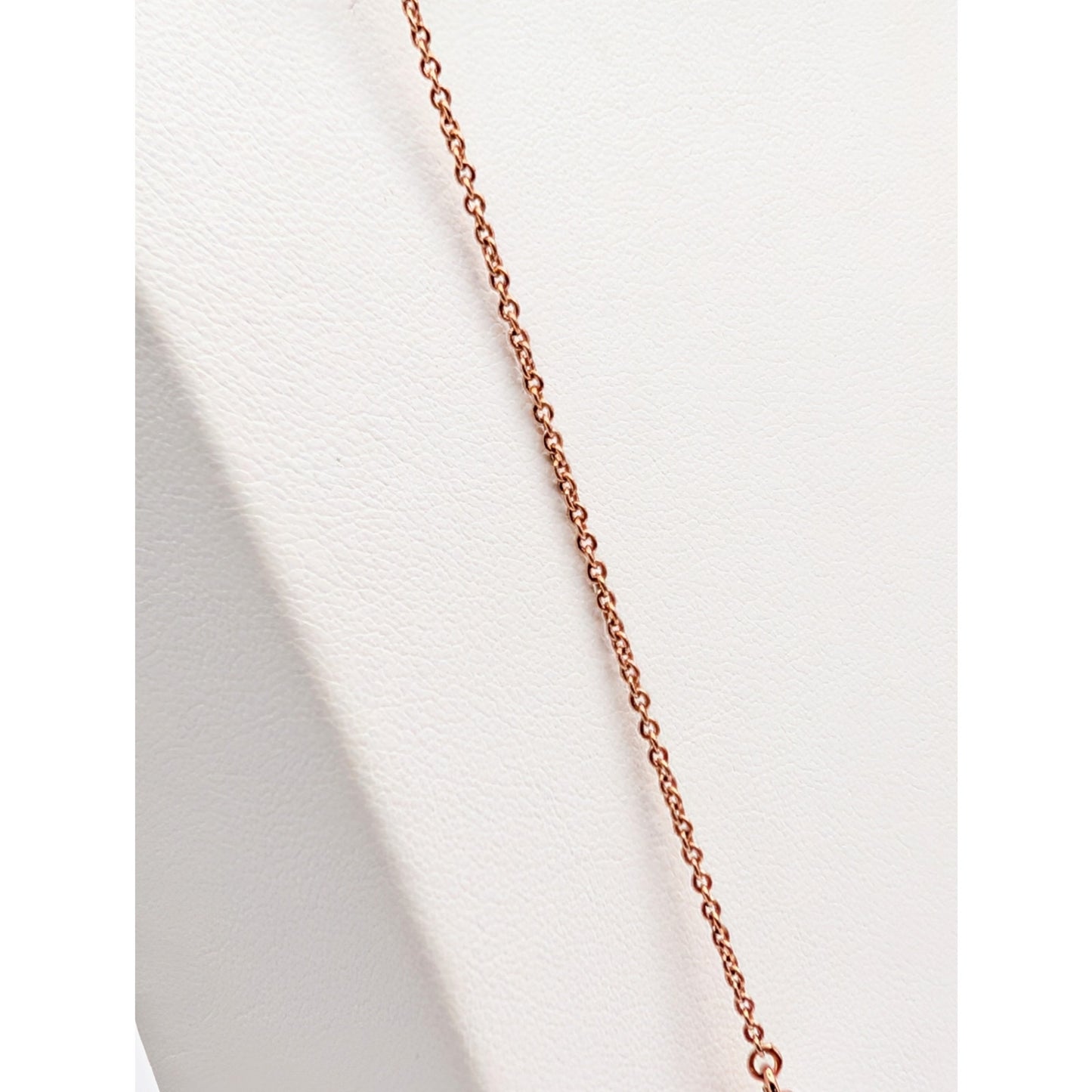 Kate Spade Rose Gold Tone & Crystal "Lady Marmalade Scatter Necklace" 32"-35"