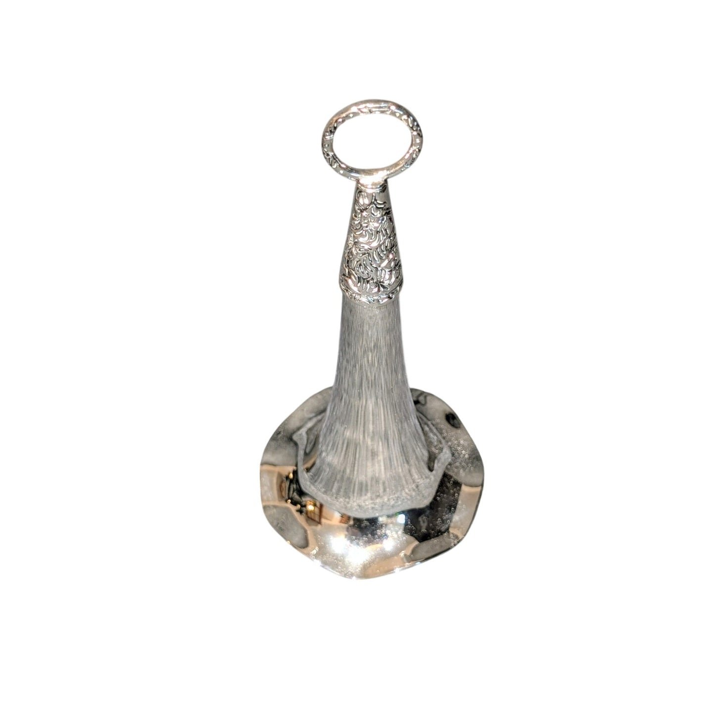 Victorian 1940s Silver Plated Tussie Mussie Flower Bouquet Holder
