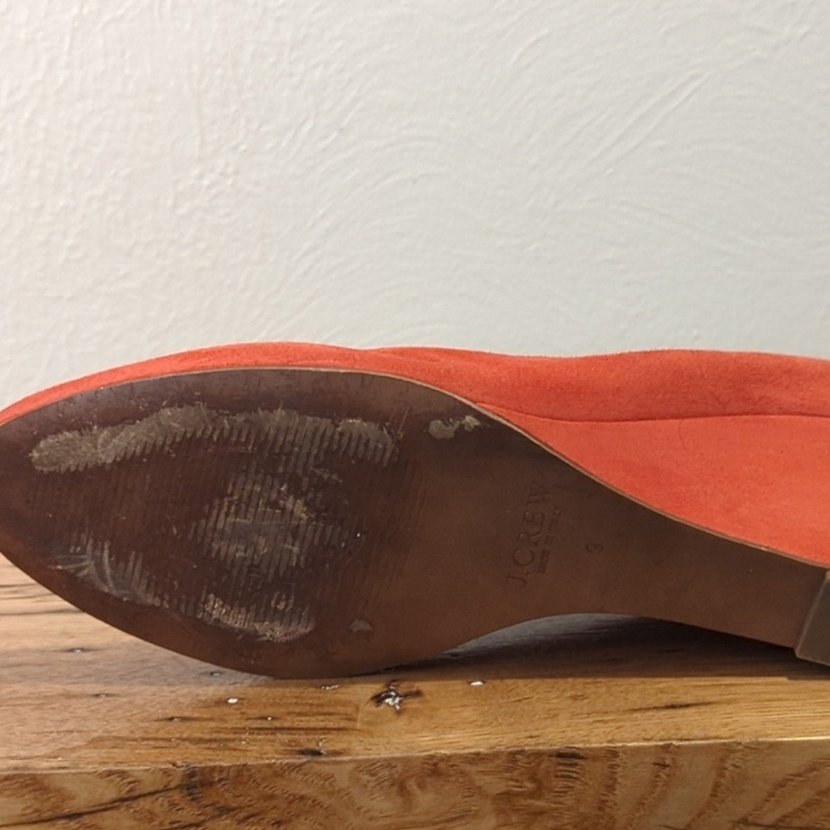 J. Crew Made in Italy Martina Red Suede Wedges Women's Size 9