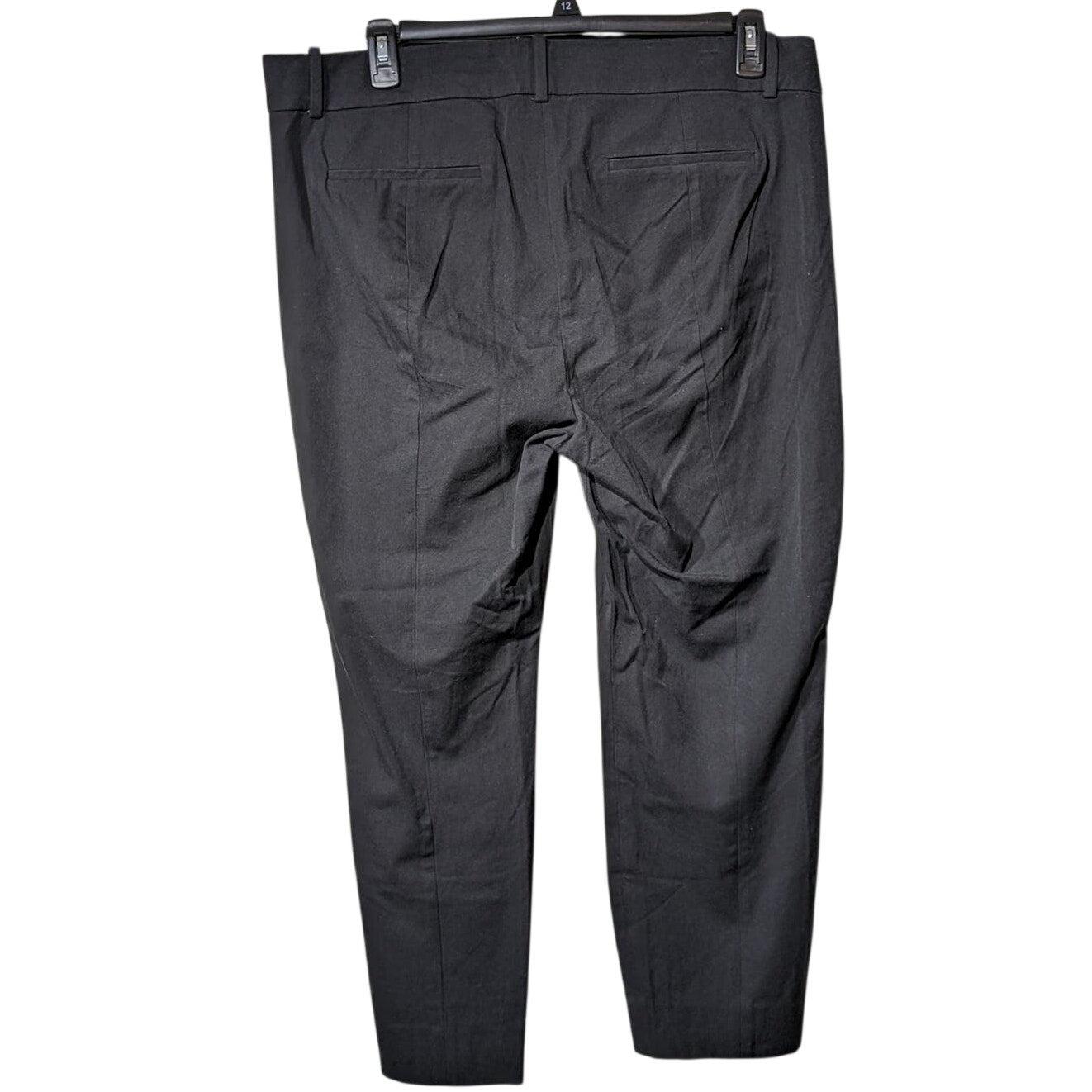 J. Crew Black 'Cameron' Cotton Viscose Stretch Crop Pant Womens Sz 16