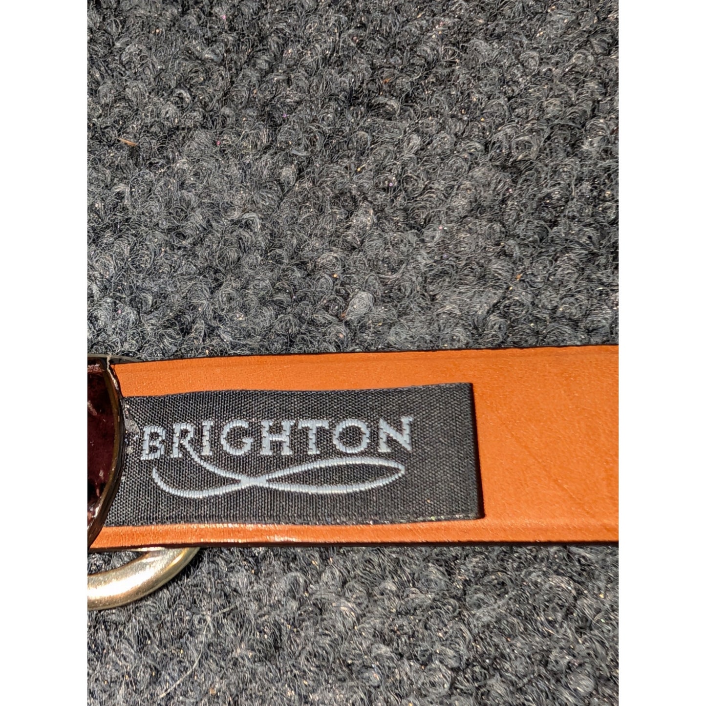 Brighton Brown Silver Embossed & Braided Detail Leather Belt NWOT Sz M (30)